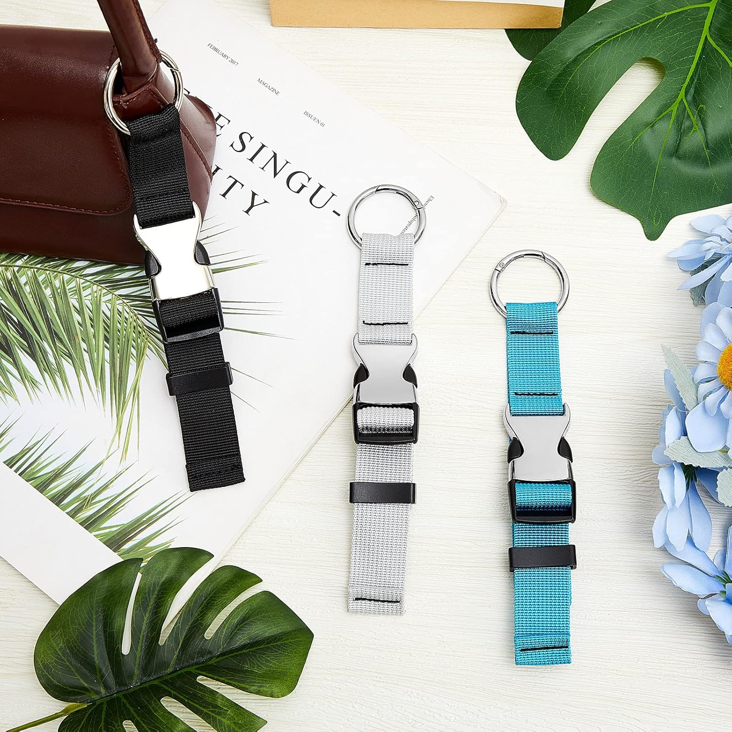 Amylove 3 Pcs Add a Bag Luggage Straps Gripper Heavy Duty Jacket Valises Strap for Travel Belt with Buckle Adjustable Baggage - Image 6