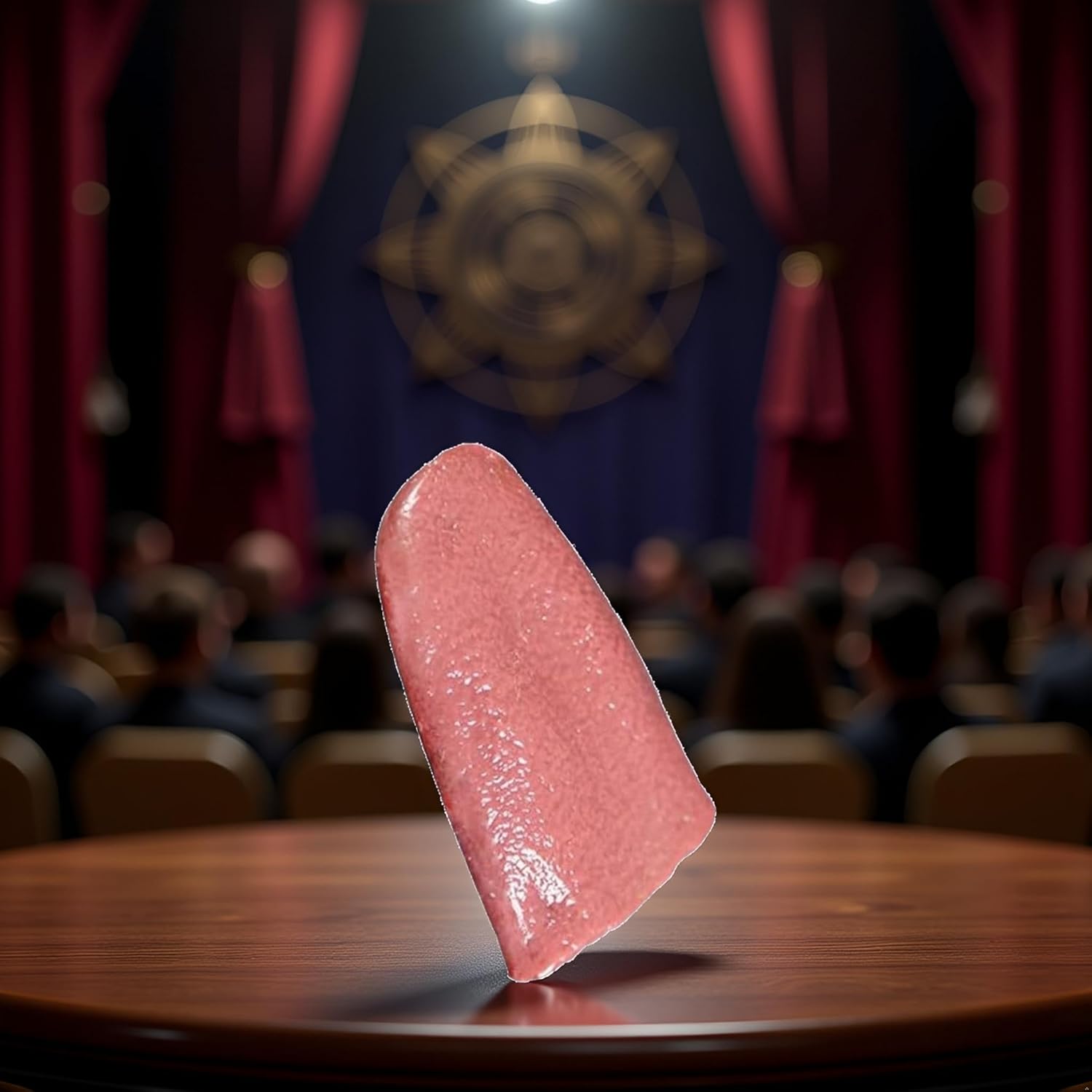 Realistic Fake Tongue，Horrific Tongue Prop, Adult Magic Performance Prop Tool, Mentalism Magic for Girlfriend Wedding Shows or Streets Magic Kits and Accessories Novelty and Gag - Image 1