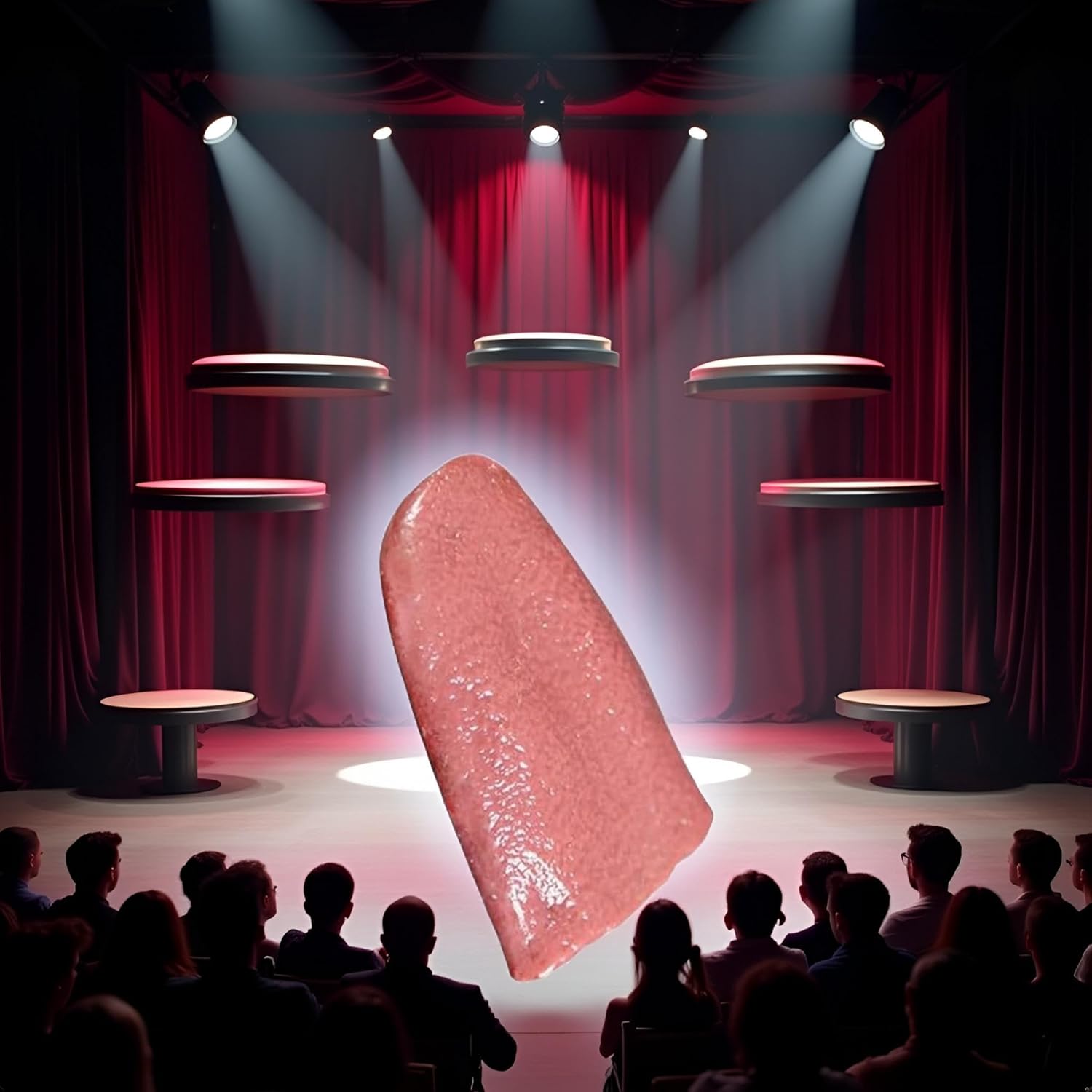 Realistic Fake Tongue，Horrific Tongue Prop, Adult Magic Performance Prop Tool, Mentalism Magic for Girlfriend Wedding Shows or Streets Magic Kits and Accessories Novelty and Gag - Image 4