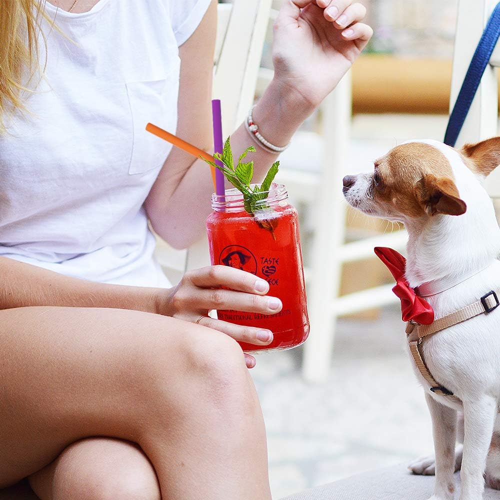 Reusable Silicone Straws, Long Flexible Silicone Drinking Straws with Cleaning Brushes for 30 oz Tumblers - 10 Pieces - BPA-Free - No Rubber Taste - Image 3
