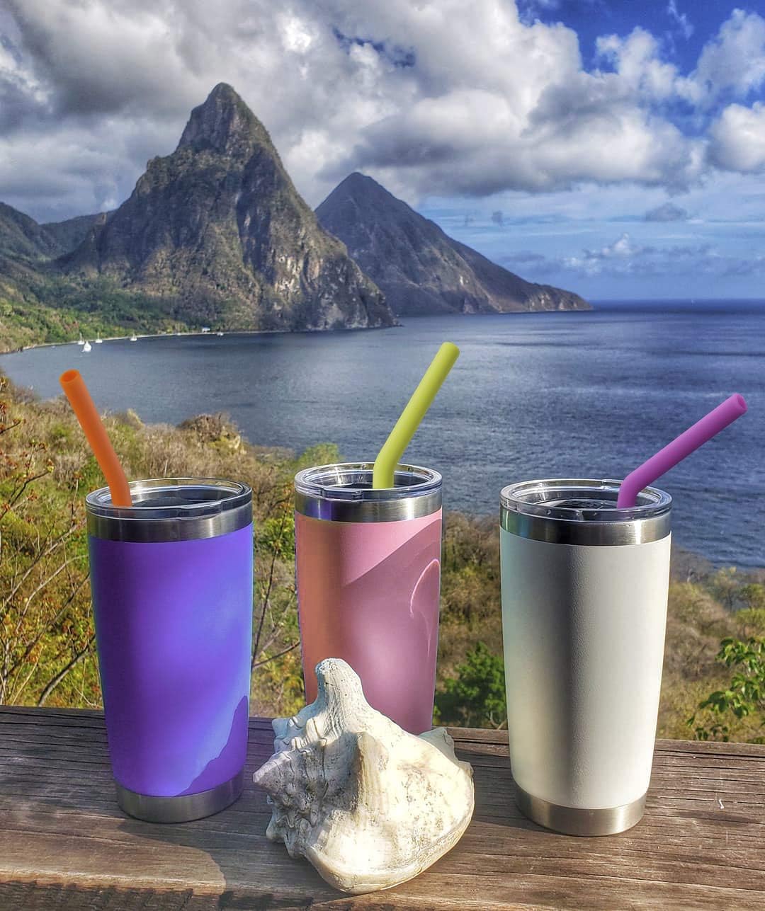 Reusable Silicone Straws, Long Flexible Silicone Drinking Straws with Cleaning Brushes for 30 oz Tumblers - 10 Pieces - BPA-Free - No Rubber Taste - Image 4