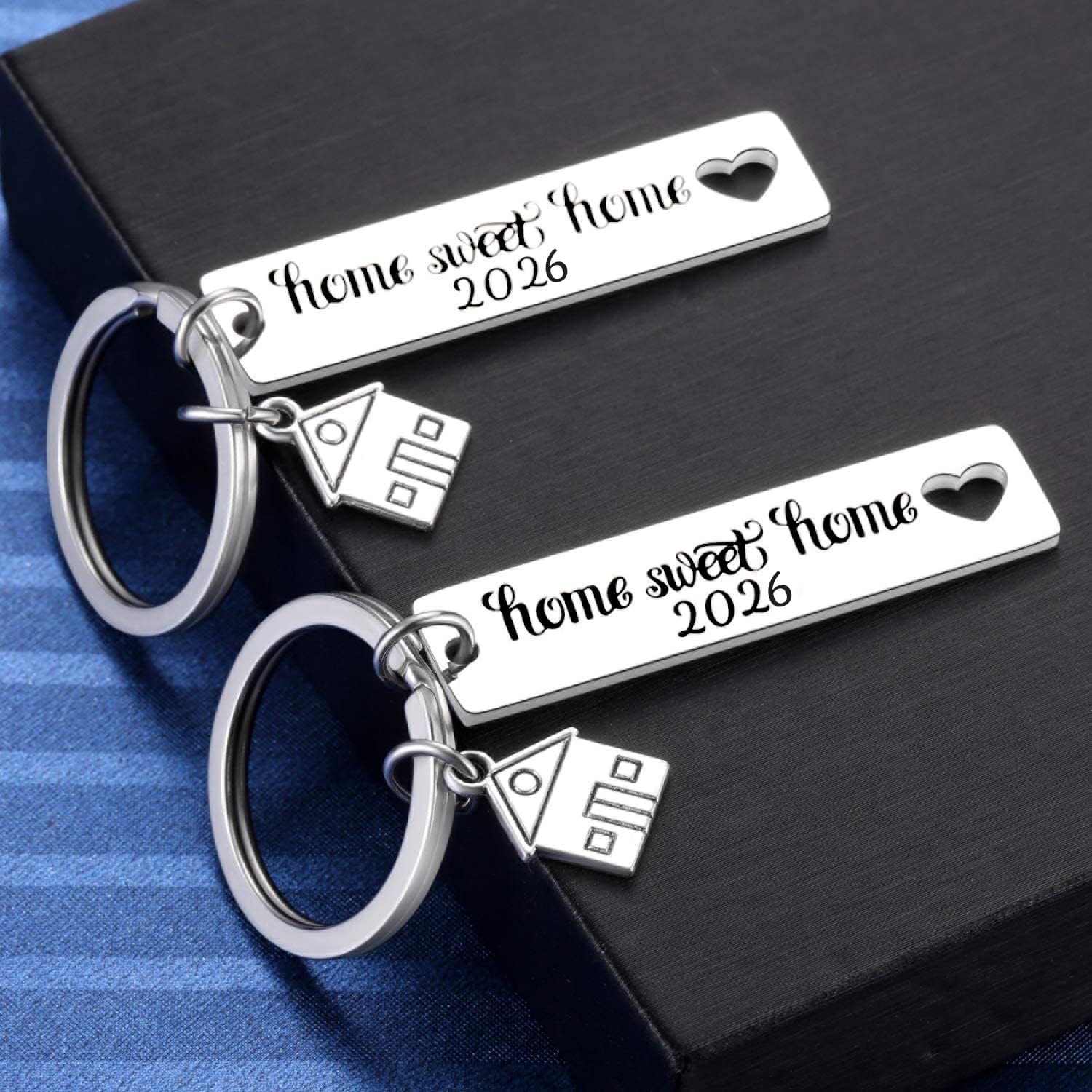 Kvekstio 2PCS 2026 Home Sweet Home Key Chain Housewarming Presents, New Homeowner Keychain Closing Gift Ideas, Real Estate Gifts From Agent For Client Congratulations - Image 1