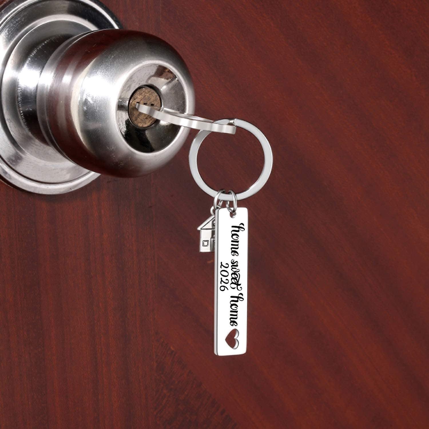 Kvekstio 2PCS 2026 Home Sweet Home Key Chain Housewarming Presents, New Homeowner Keychain Closing Gift Ideas, Real Estate Gifts From Agent For Client Congratulations - Image 3