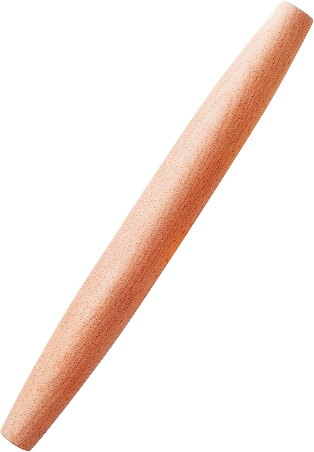Classic French Rolling Pin for Baking - Beech Wood Tapered Rolling Pin Dough Roller for Pizza Dough, Pie Crust Cookie Fondant Dumpling 11.81-Inch - Image 1