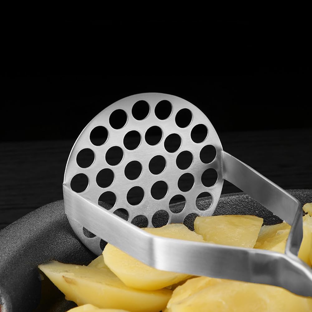 Potato Masher Stainless Steel,Mashed Potatoes Masher Kitchen Tool, Handle Potato Smasher for Potatoes,Avocado, Vegetables, Meat,12Inch Heavy Duty Metal Mashing Utensil, Dishwasher Safe - Image 5