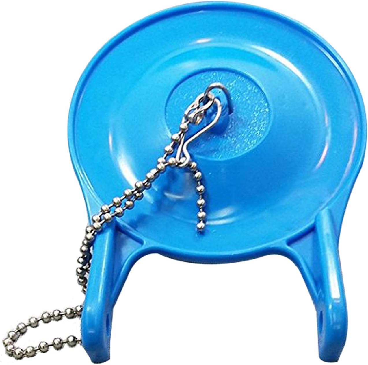Large 3-Inch Toilet Flapper Replacement Compatible with Gerber 99-788, Water Conserving Toilet Flappers for 3 Inch Flush Valves, Stainless Steel Chain, High Performance, Easy to Install, Blue - Image 1