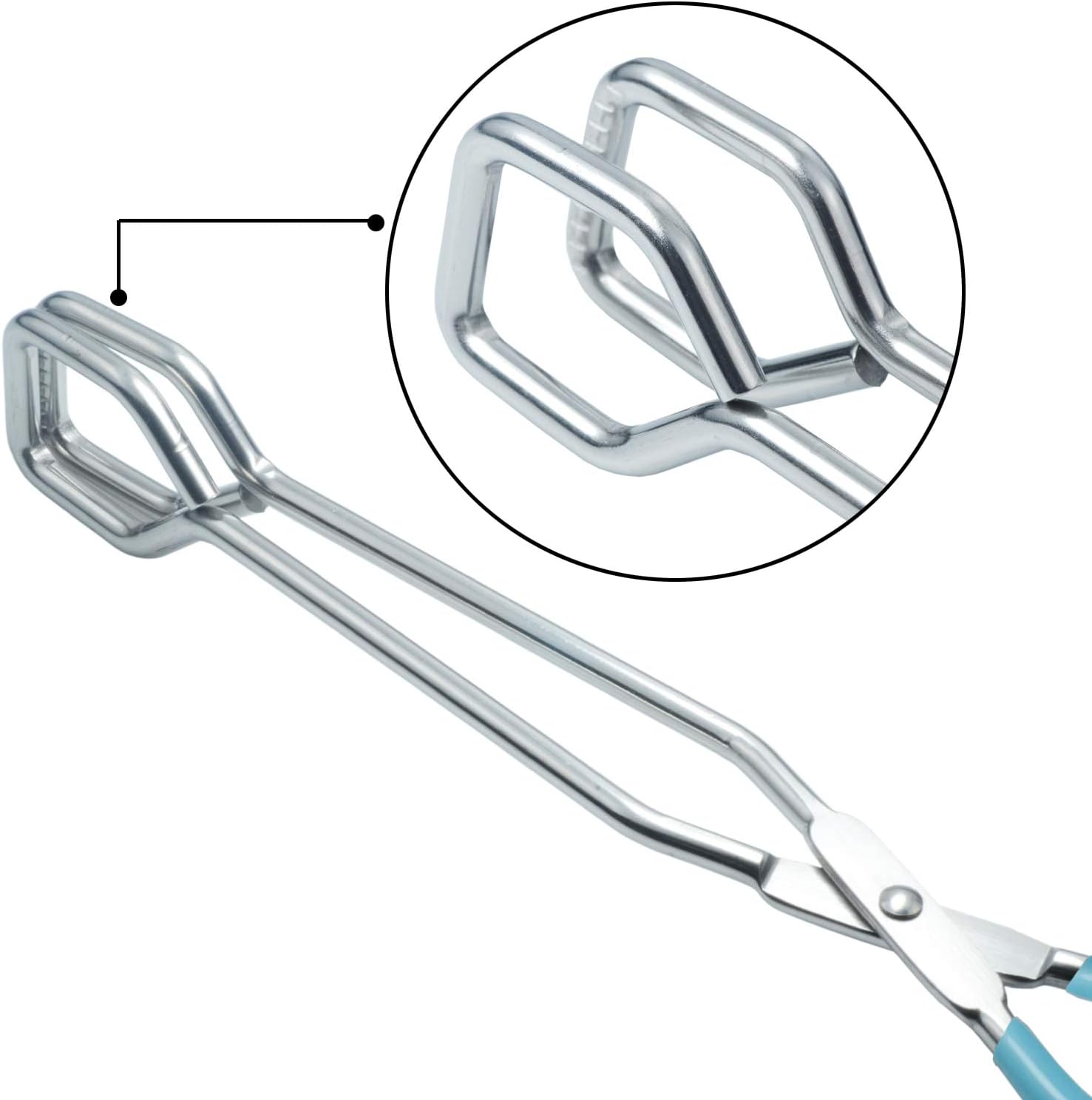 Kitchen Scissor Tongs 10-Inch with Comfort-Grip Handle Heavy Duty Stainless Steel Scissor Cooking Tongs - Image 2