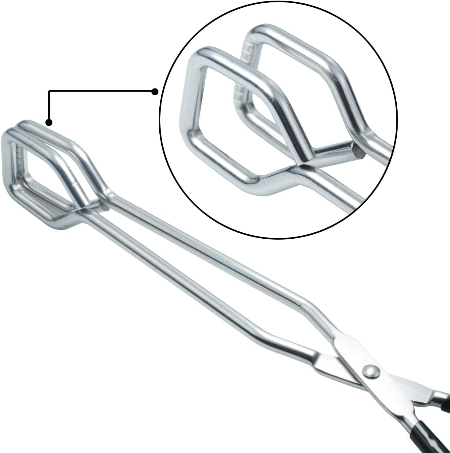 10-Inch Kitchen Scissor Tongs Stainless Steel Scissor Cooking Tongs - Image 2