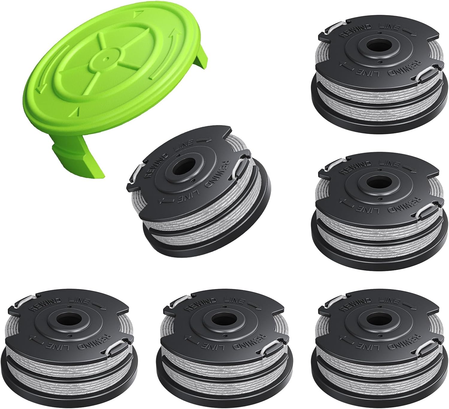 7 Pack Weed Wacker String for Greenworks Weed Eater, 0.065