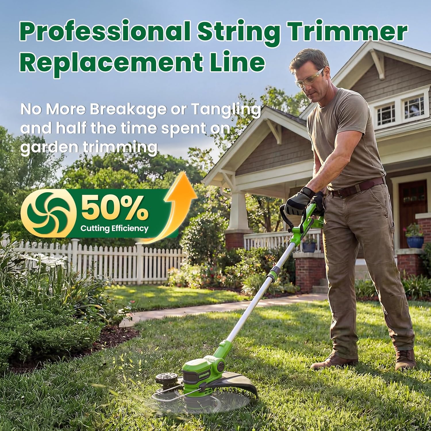 Trimmer String Spool Compatible with Greenworks, 0.065