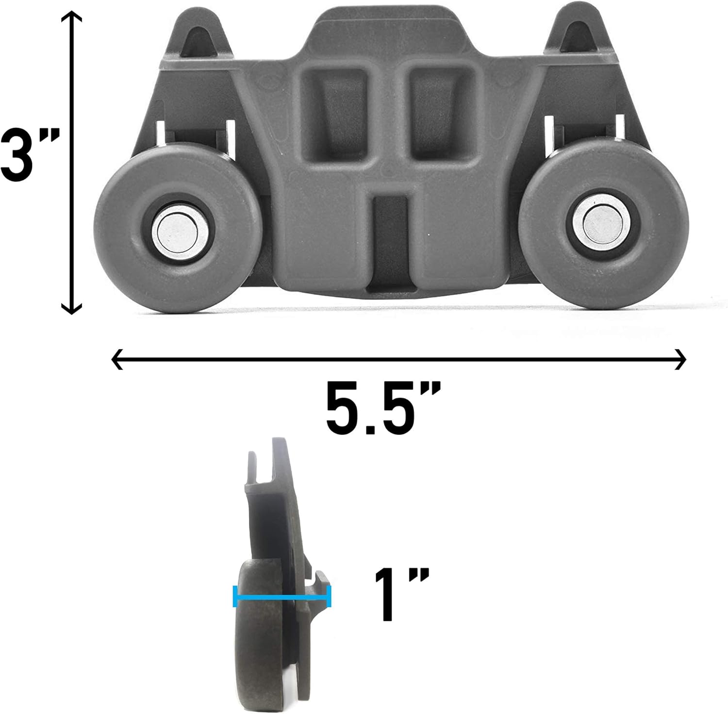 (4-pack) W10195416 NEW UPGRADED Replacement Part for Lower Dishwasher Wheel – Compatible with GE/Whirlpool/Kenmore - AP5983730, W10195416V, W10105417, PS11722152, W10195416VP - Image 5