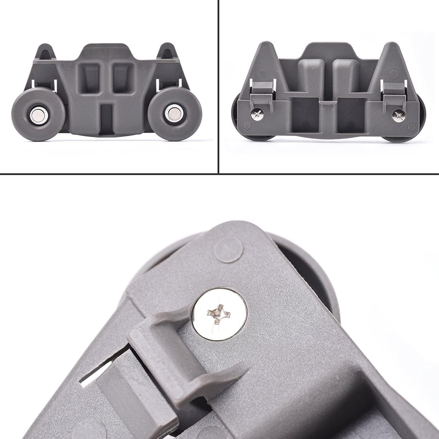 (4-pack) W10195416 NEW UPGRADED Replacement Part for Lower Dishwasher Wheel – Compatible with GE/Whirlpool/Kenmore - AP5983730, W10195416V, W10105417, PS11722152, W10195416VP - Image 6
