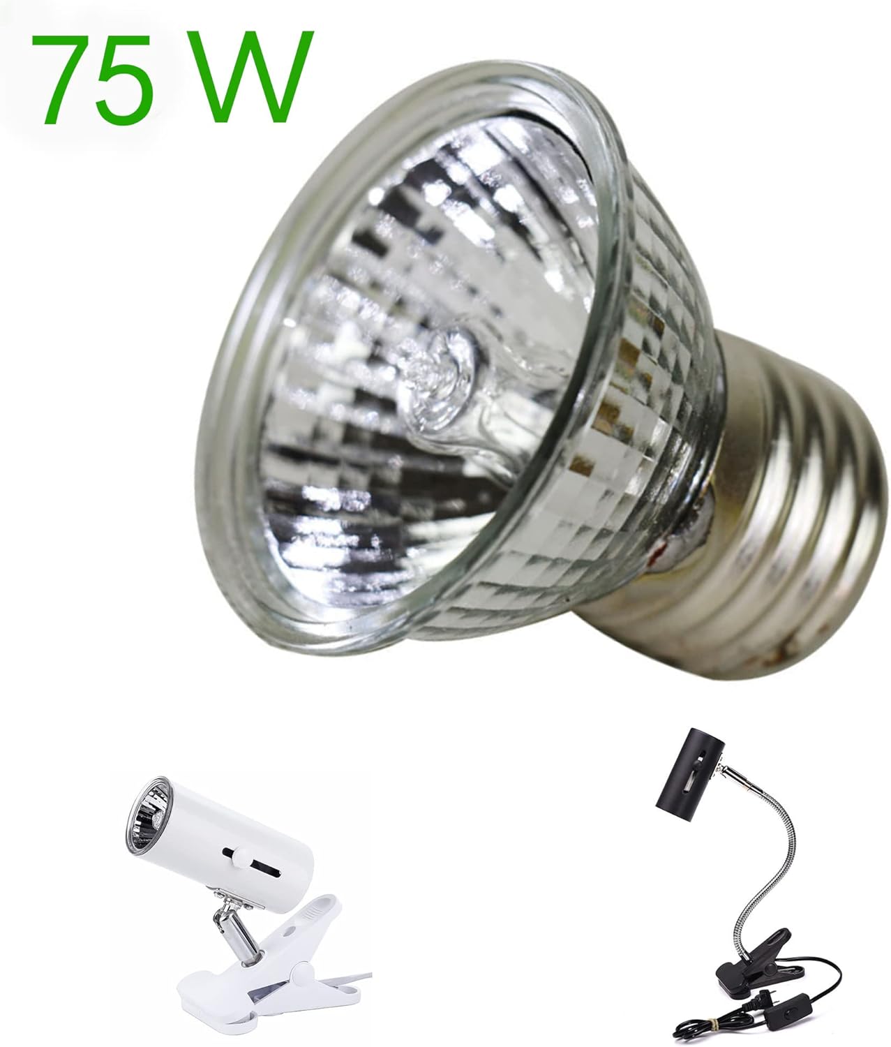 4-Pack 75W UVA+UVB Bulbs | Heat and Light for Reptiles and Amphibian Tanks, Terrariums and Cages | Works with Various Lamp Fixtures - Image 4