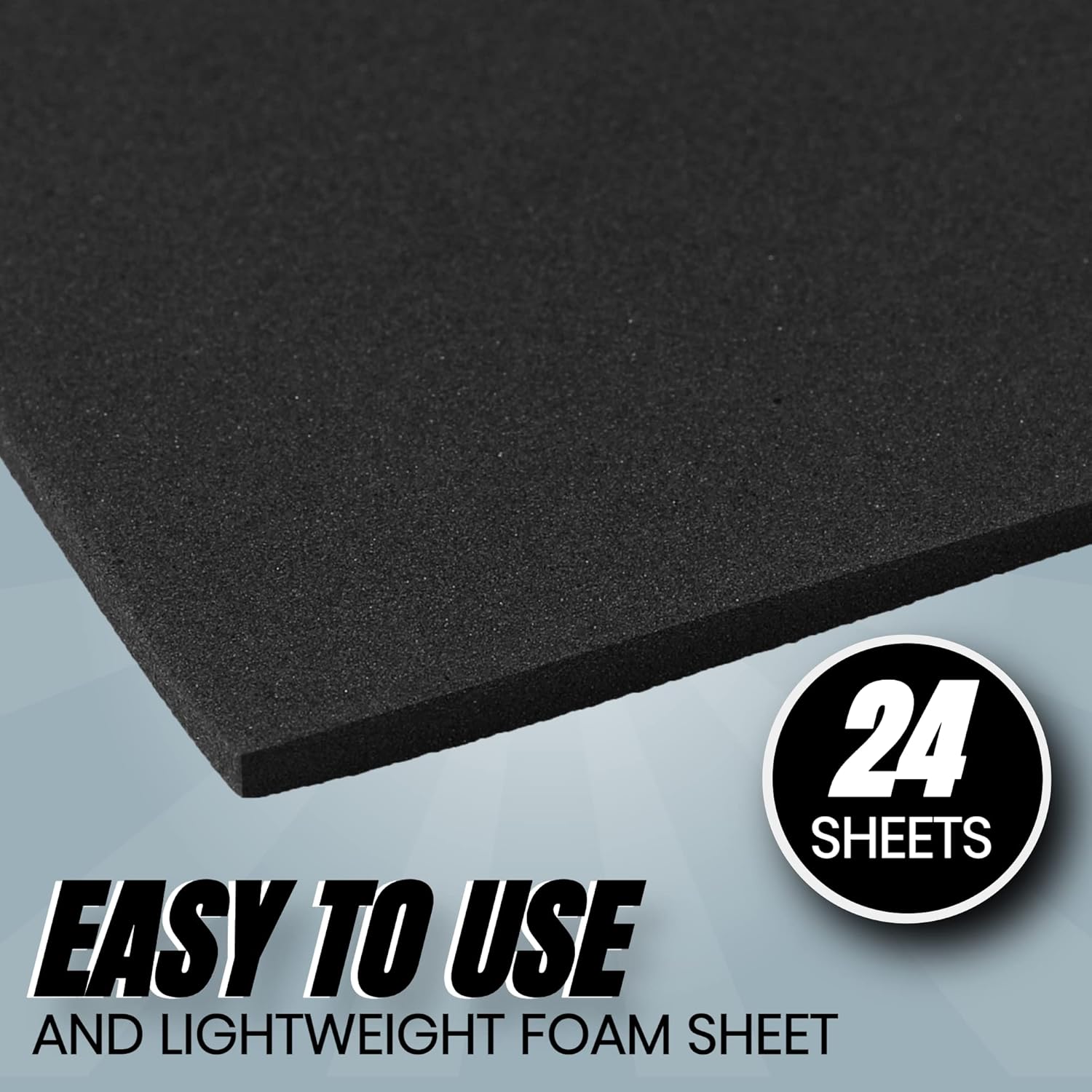 24 Ct Sheets Black EVA Cosplay Foam in 9” x 12’’ Sheets; High Density Thick Foam 85 kg/m³, 2mm (1/12”); Great for Costumes, Props, Armor, Masks, Arts and Crafts Projects - Image 5