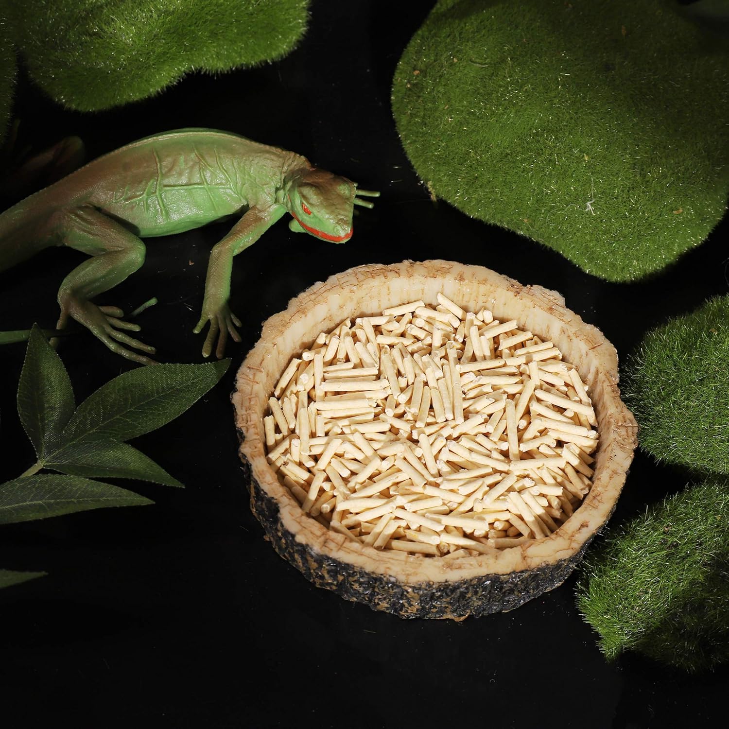 2 Pack Reptile Water and Food Bowls, Novelty Food Bowl for Lizards, Young Bearded Dragons, Small Snakes and More - Made from BPA-Free Plastic - Image 5