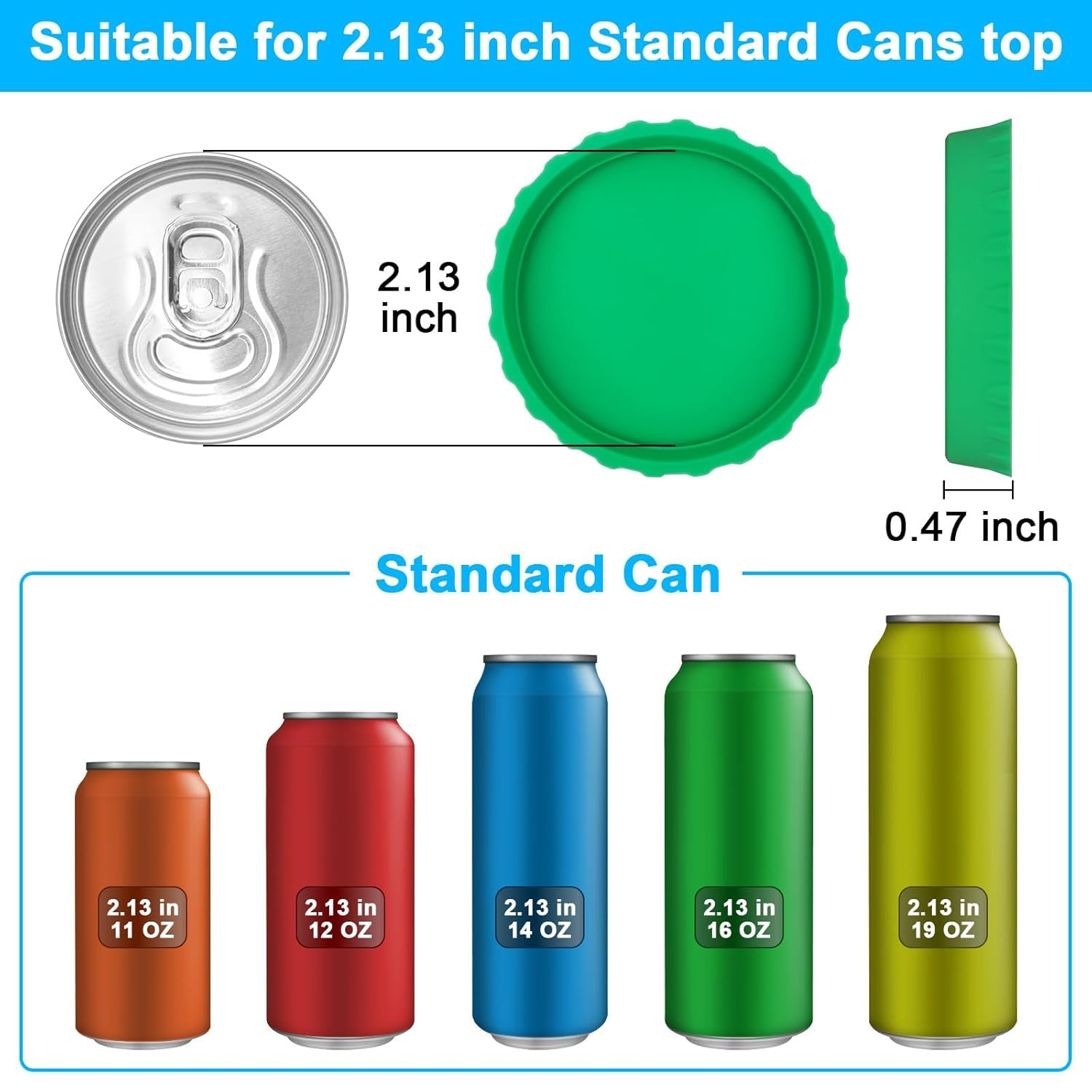 Single Hole Punch 1/4” Hole Puncher for Crafts, One Hole Paper Punch + Silicone Soda Can Cover Lids, Reusable Soda Can Lids Beer Can - Image 6