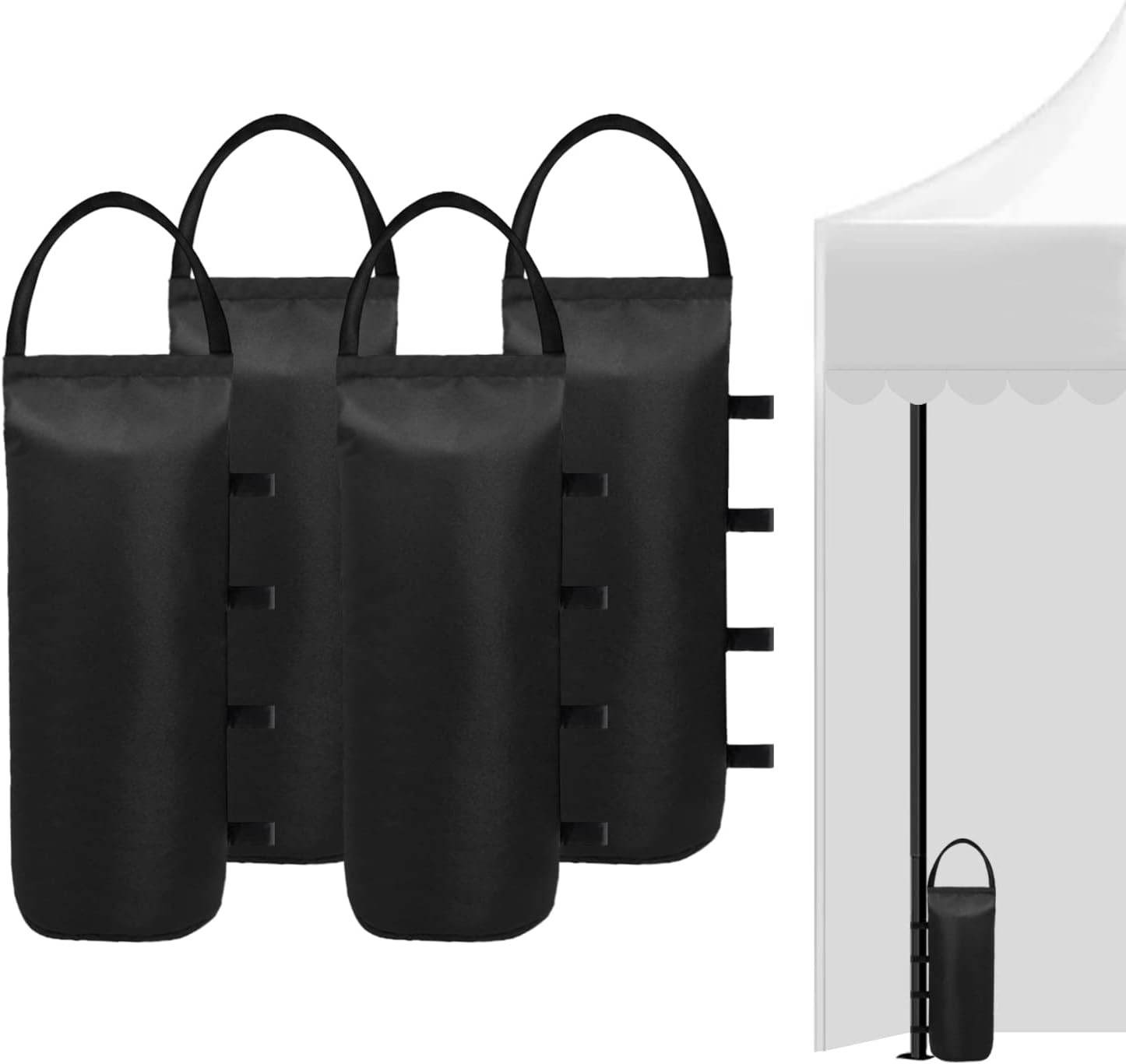 112 LBS Canopy Weights Sand Bags for Canopy Outdoor Advertising Tent Sunshade Fixed Windproof Pop up Tent（No Sand） 4-Pack Package May Vary - Image 1