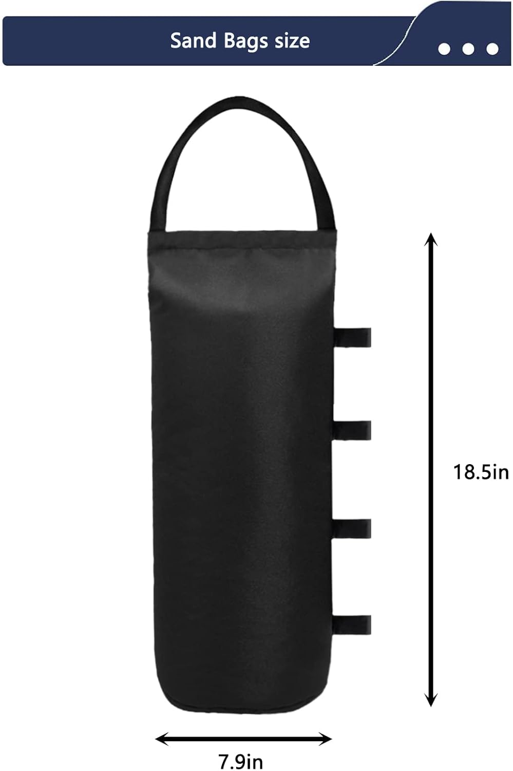 112 LBS Canopy Weights Sand Bags for Canopy Outdoor Advertising Tent Sunshade Fixed Windproof Pop up Tent（No Sand） 4-Pack Package May Vary - Image 2