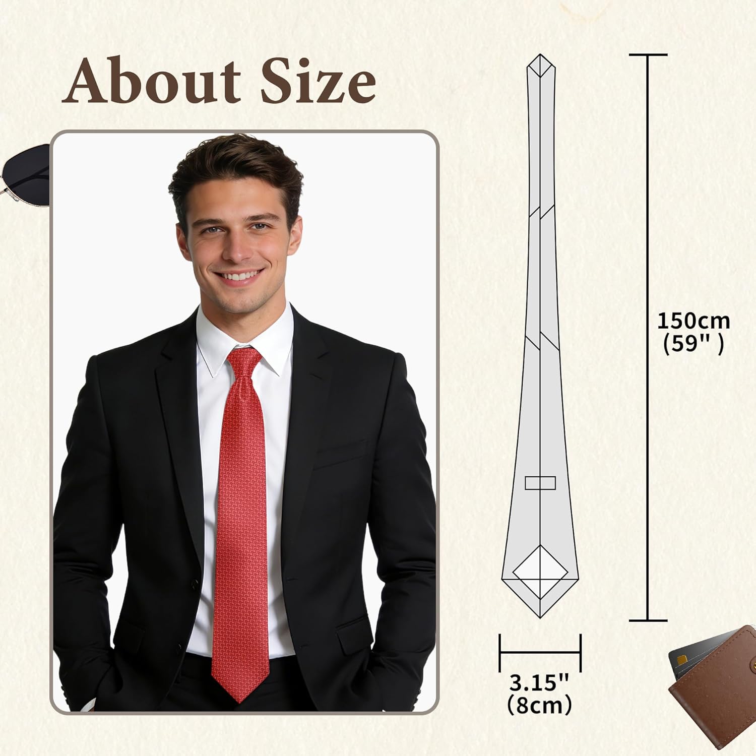Ties for Men, Striped Neckties for Men, Paisley Ties for Men, Mens Formal and Casual Ties for Wedding, Business - Image 2
