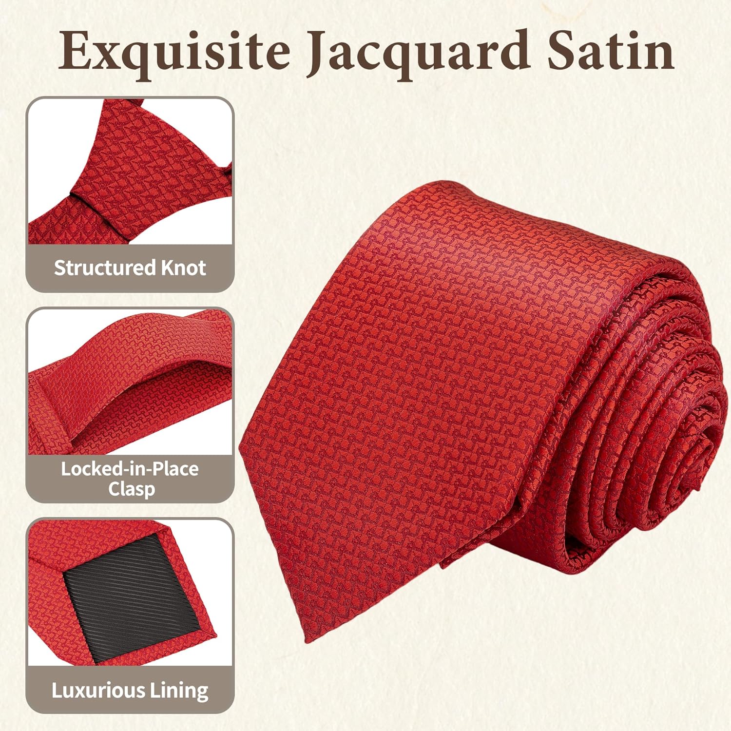 Ties for Men, Striped Neckties for Men, Paisley Ties for Men, Mens Formal and Casual Ties for Wedding, Business - Image 3