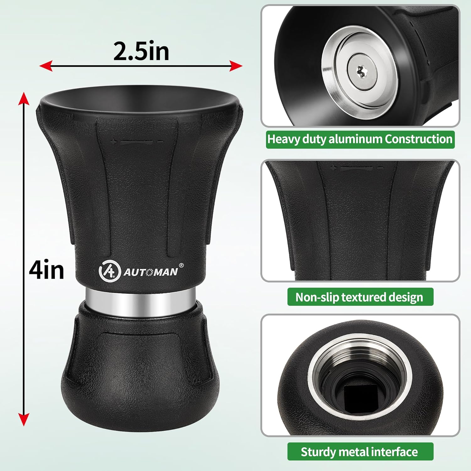 Garden Hose Nozzle Heavy Duty, Fireman Hose Nozzle, High Pressure Water Hose Sprayer Nozzle, Adjustable Spray Nozzles for Washing Car, Cleaning Ground, Watering Plants, Showing Pets - Image 2