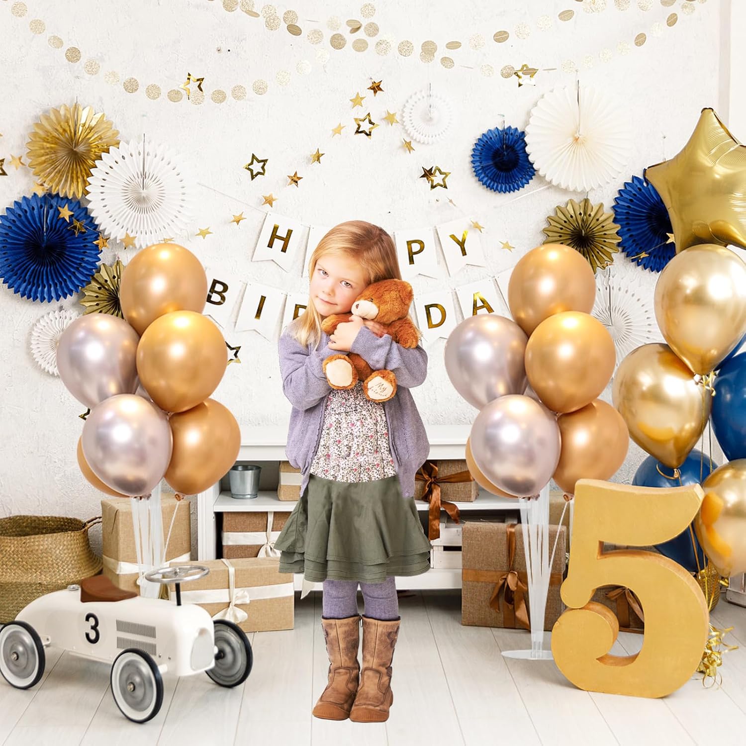 6 Sets Balloon Sticks with Base,Balloon Stand Kits,Balloon Stands with Base for Table Center Floor Birthday Wedding Party Decorations - Image 7