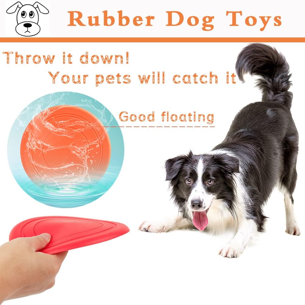 6 Pack Dog Flying Discs - Interactive, Soft Floating Saucer for Small, Medium Dogs - Safe on Teeth - Image 5