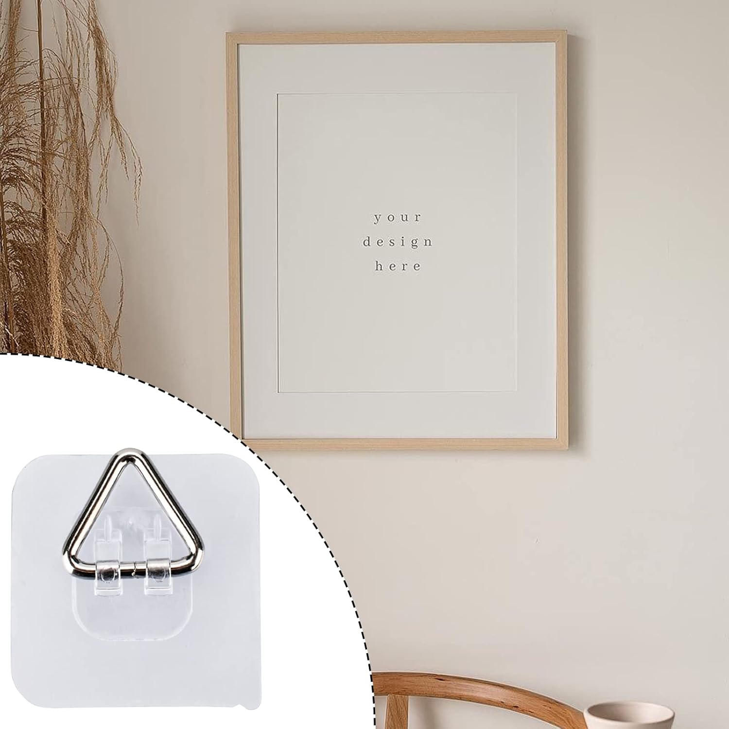 Wall Hangers 20 Pack - Vertical Plate Holders, Adhesive Picture Hanger for Wall Decoration - Image 5