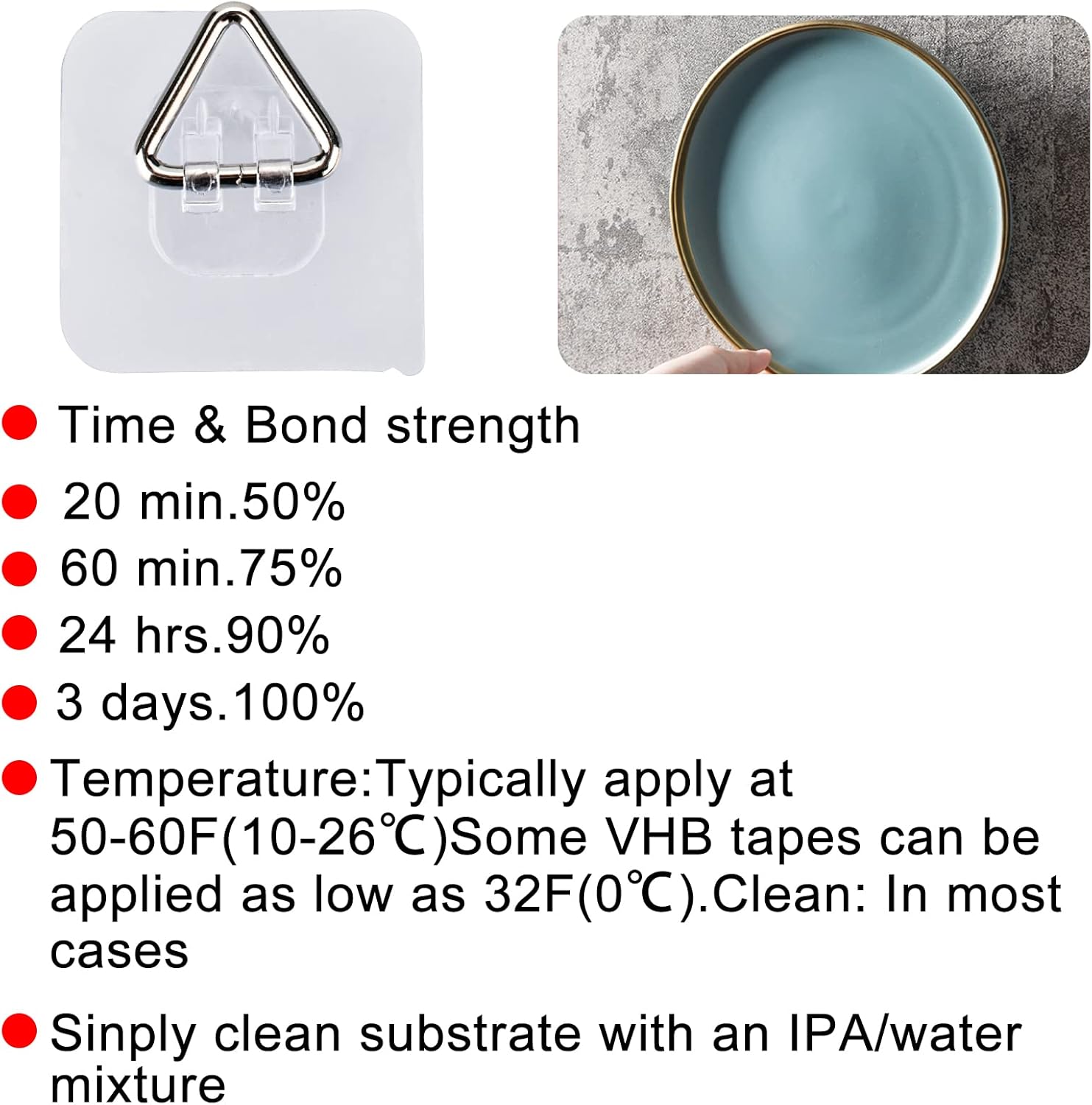 Wall Hangers 20 Pack - Vertical Plate Holders, Adhesive Picture Hanger for Wall Decoration - Image 7