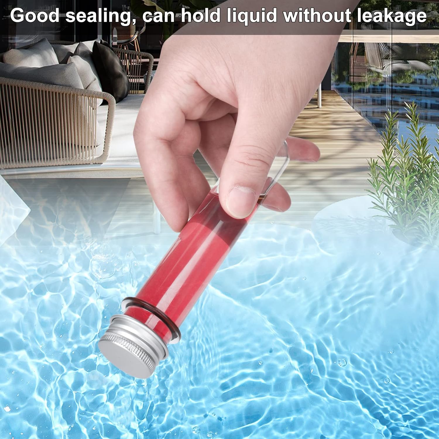6PCS Plastic Test Tubes with Screw Caps 45ml Clear Tubes for Scientific Experiments, Party Decoration, Sample, Candy, Bath Salt, Storage - Image 3