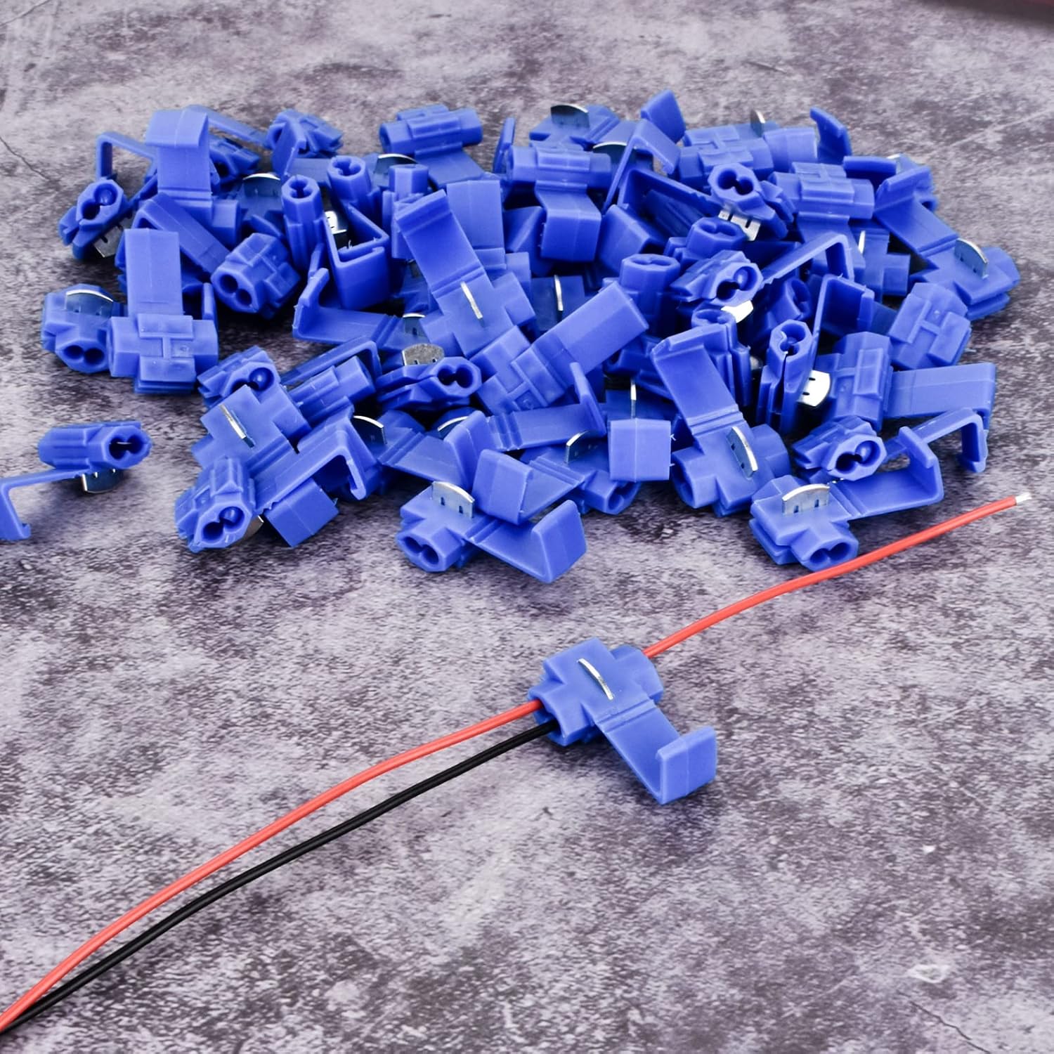 60Pcs Solderless Quick Splice Wire Connectors 18-14 AWG Splice Connector Snap Electrical Wire Connector Cold Pressed Insulated Electric Wire Splice Connectors - Image 3