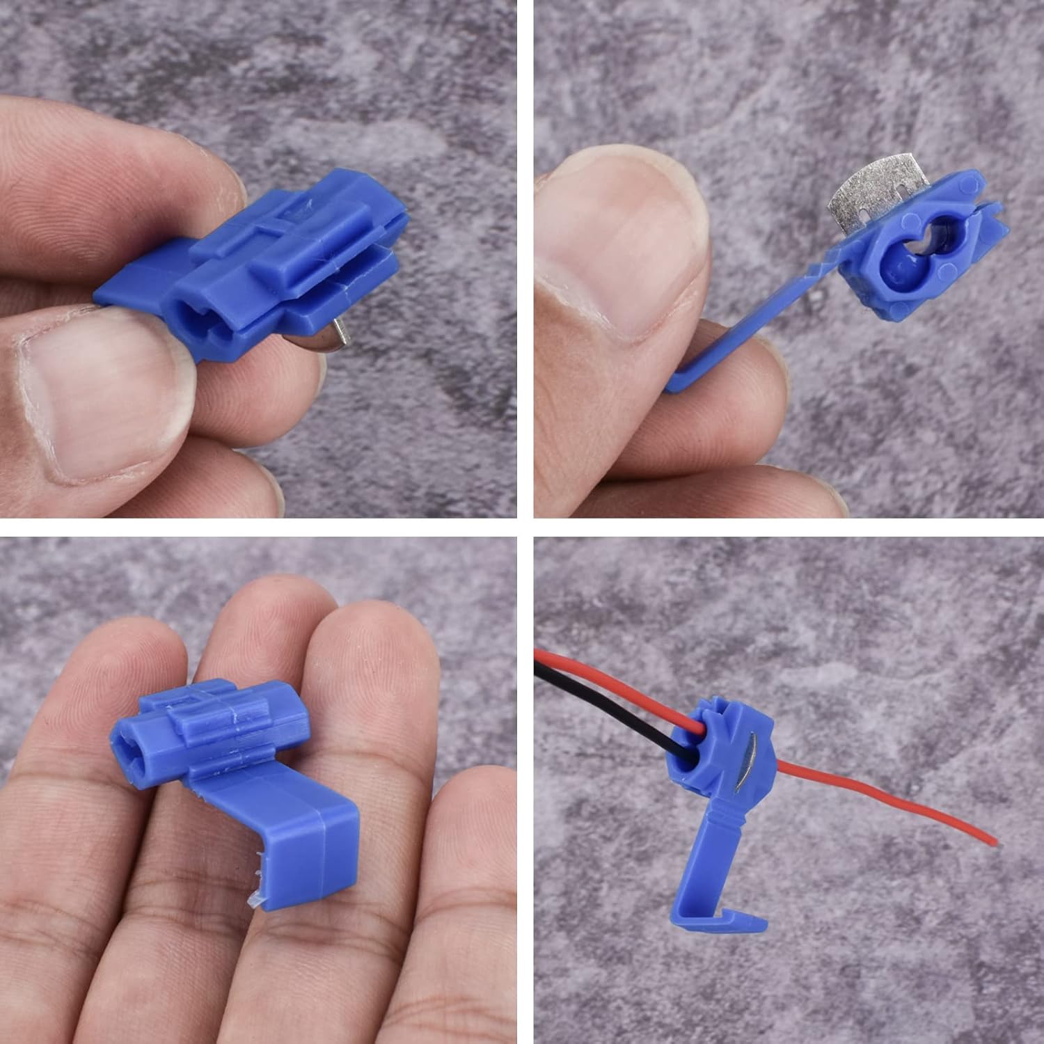 60Pcs Solderless Quick Splice Wire Connectors 18-14 AWG Splice Connector Snap Electrical Wire Connector Cold Pressed Insulated Electric Wire Splice Connectors - Image 7