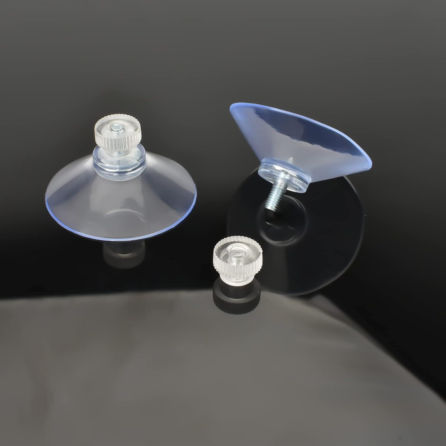 40 mm Glass Suction Pads Clear PVC Sucker Pads Suction Holder Without Hooks for Bathroom Wall Door Glass Window Car Shade (Clear, 12pcs) - Image 3