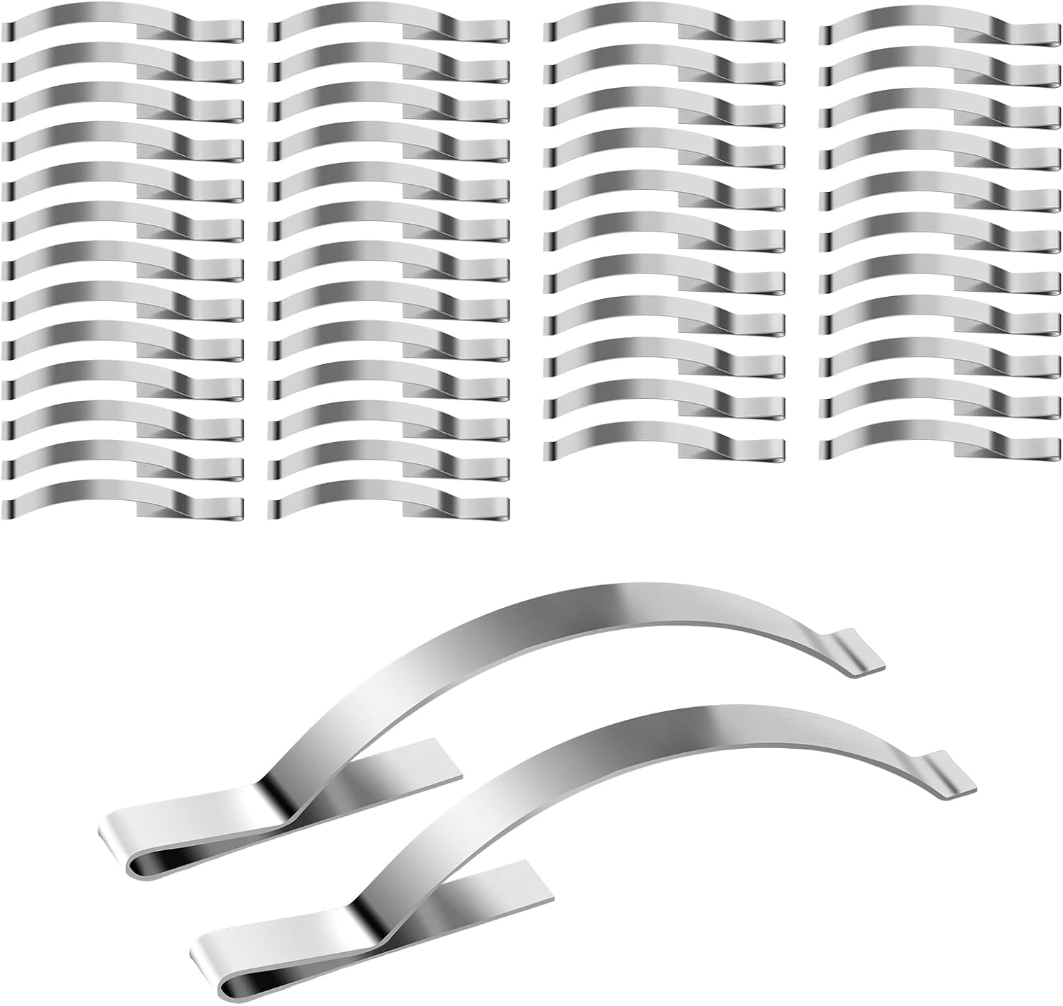 50Pcs Corner Mount Flat Window Spring Window Screen Tension Spring Corner Clips Stainless Steel Window Screen Clips to Prevent Screen Windows Shaking - Image 1
