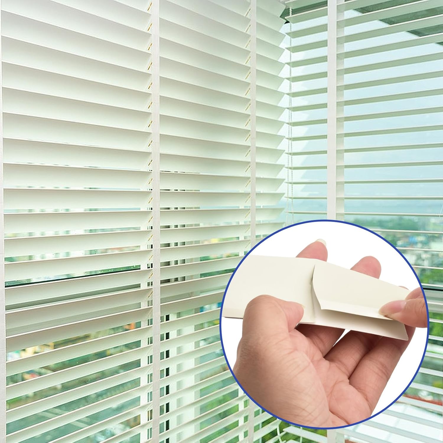 8 Pcs Horizontal Blind Repair Tabs Mini Blind Slat Repair Kit Horizontal Blinds Replacement Slats White Blind Fixers for Horizontal Blinds (2