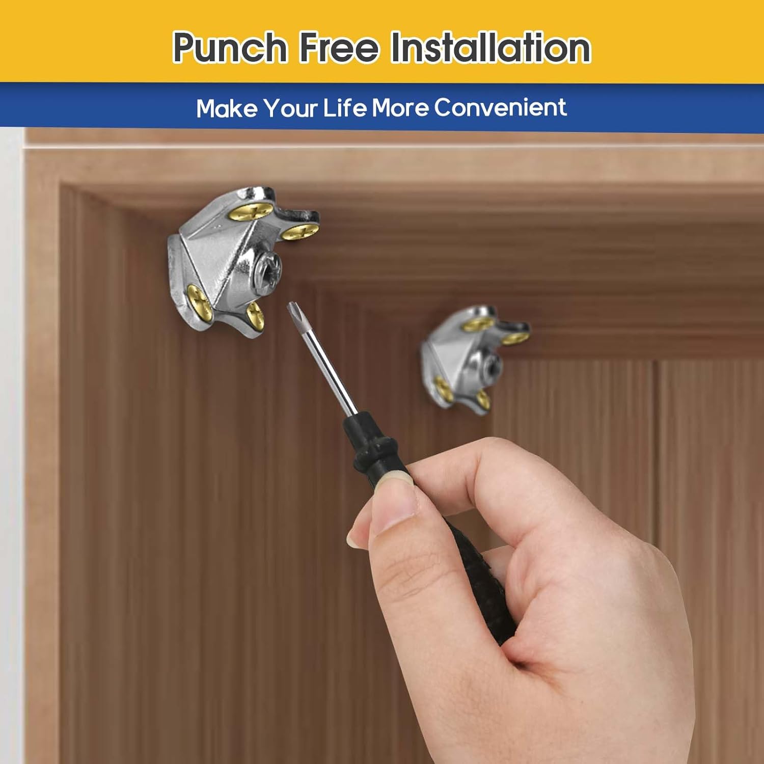 12 Pack L Bracket Detachable Corner Brace Removable Butterfly Corner Brace Heavy Duty Right Angle Corner Brace for Wood Furniture Cabinet Shelves Table Chair Bed - Image 6