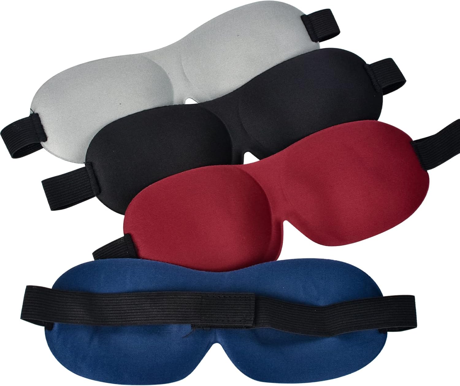 4 Pcs Sleep Mask 3D Eye Mask for Sleeping Eye Covers for Back and Side Sleeper at Travel, Sleep, Airplane - Image 2