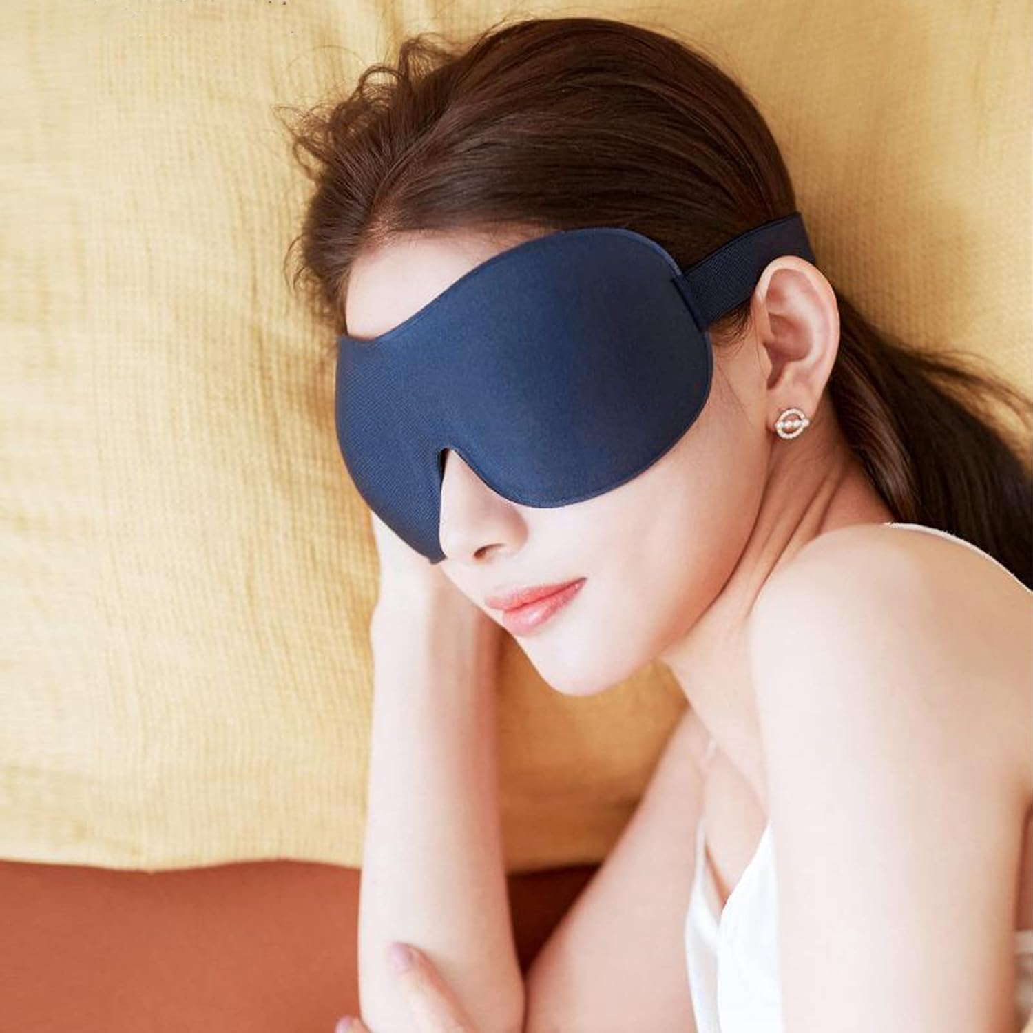 4 Pcs Sleep Mask 3D Eye Mask for Sleeping Eye Covers for Back and Side Sleeper at Travel, Sleep, Airplane - Image 4