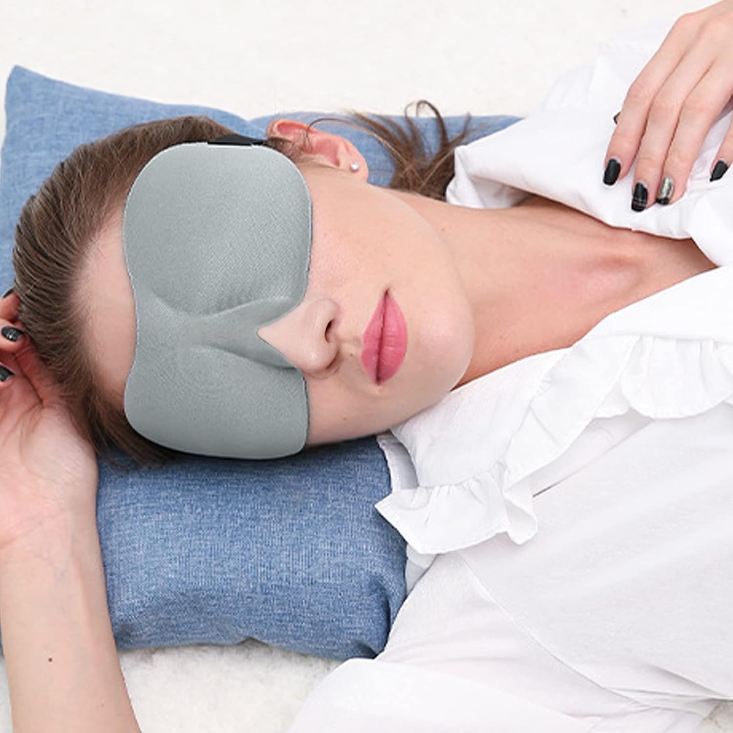 4 Pcs Sleep Mask 3D Eye Mask for Sleeping Eye Covers for Back and Side Sleeper at Travel, Sleep, Airplane - Image 5