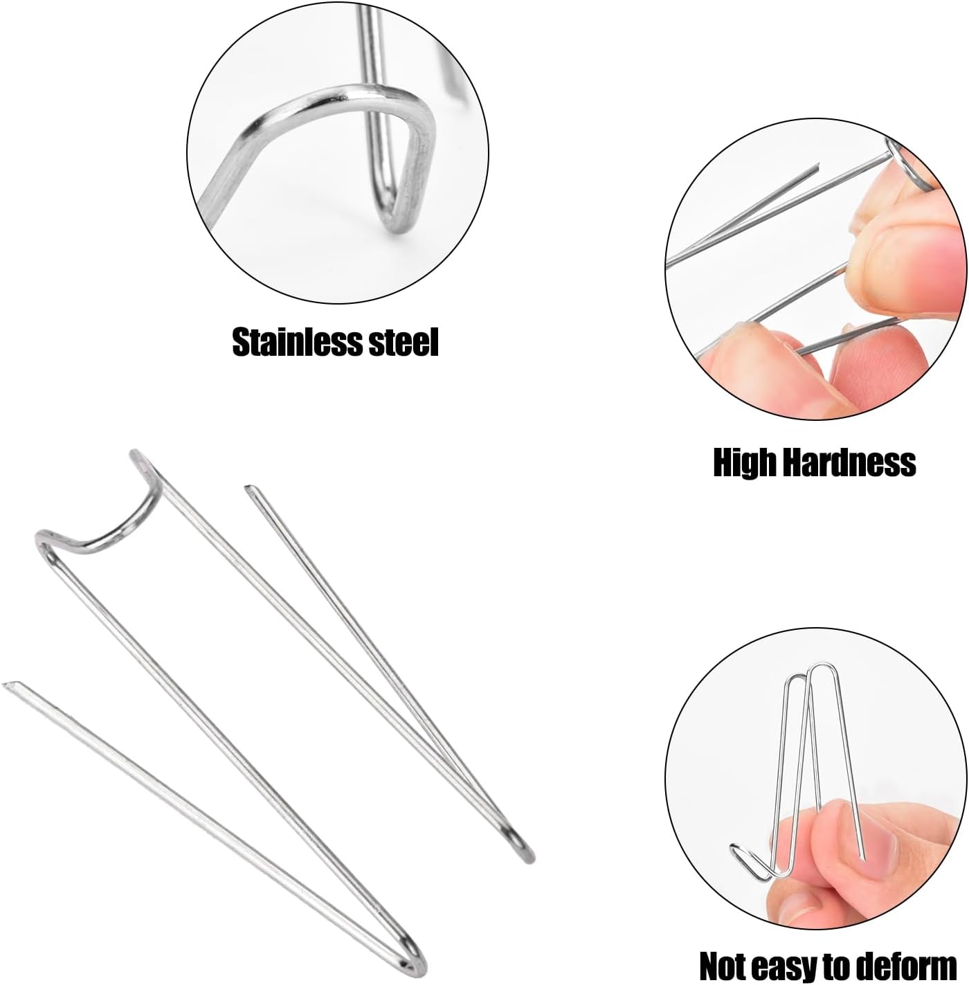 60Pcs Fabric Panel Wall Hooks Panel Wall Wire Hooks Cubicle Hooks for Fabric Walls at Office, Kitchen, Home Shelf, Picture, Key Hanging Accessories - Image 3