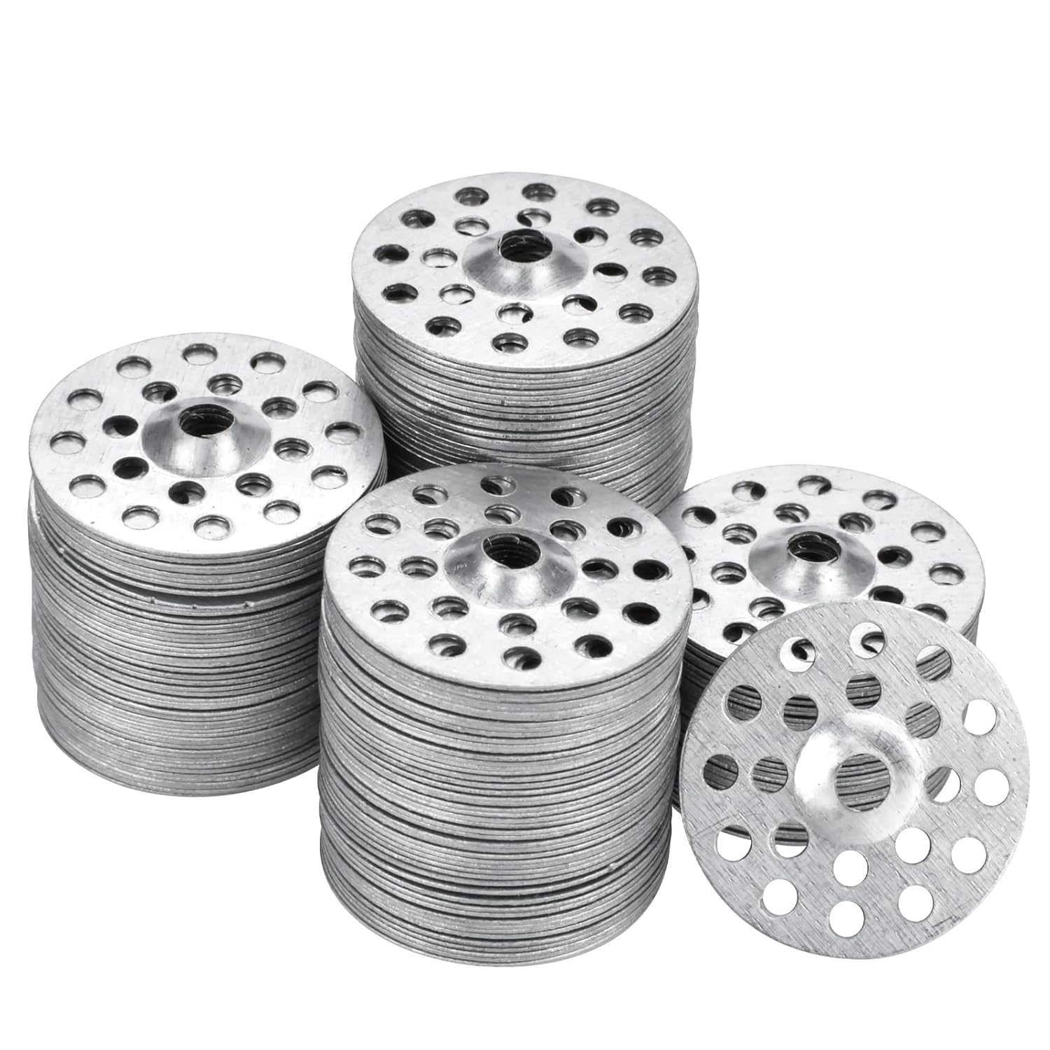 1 Inch Plaster Washers 200 Pcs Plaster Buttons Metal Washers for Screws Plaster Repair Rings Profile Washer for Wall Ceiling Drywall Repair - Image 1