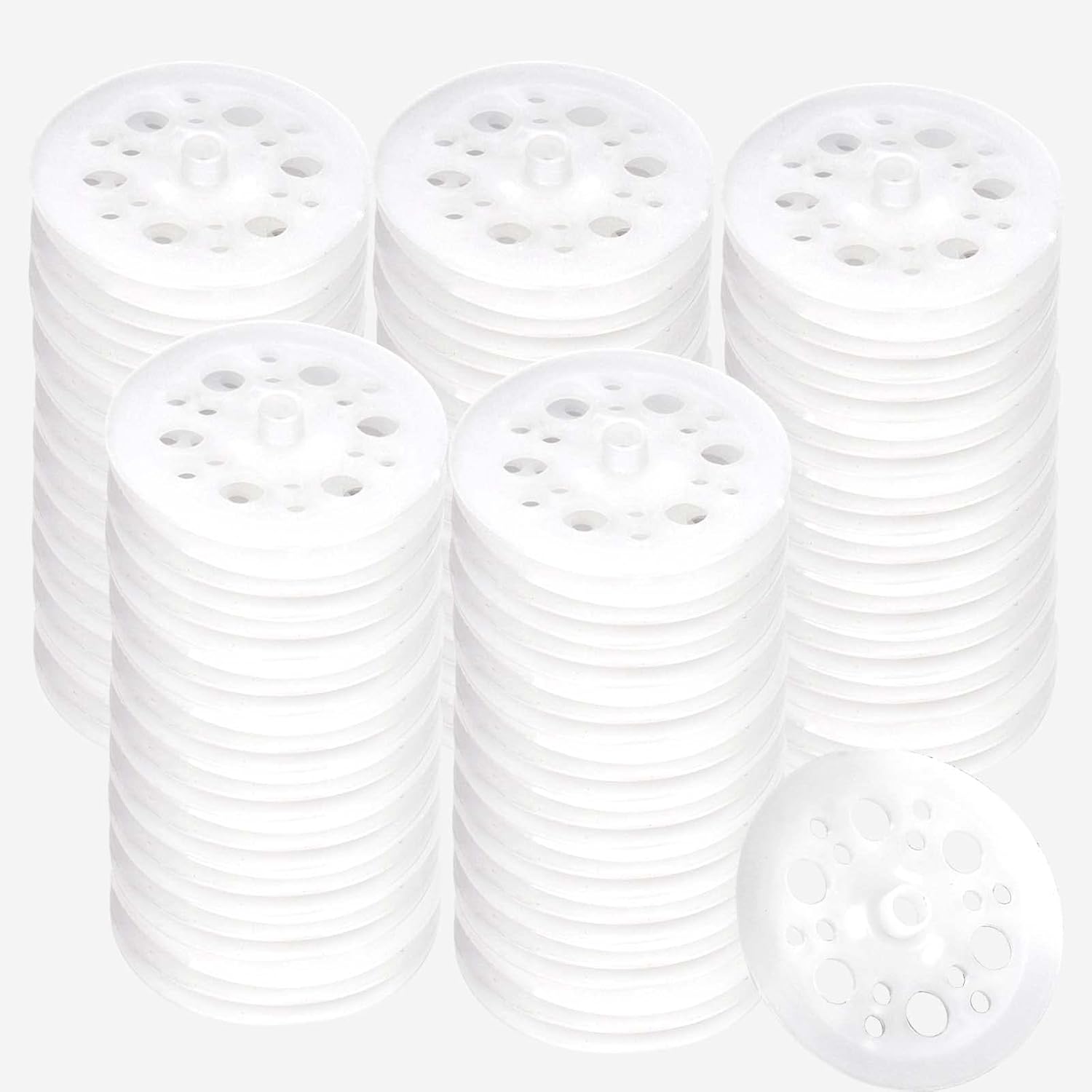 45mm Polypropylene Washers - 100 Pcs Load Spreading Foam Board Washers - Image 1