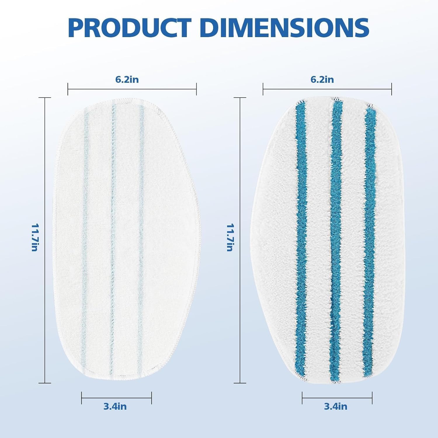 6 Pack Replacement Steam Mop Pads Compatible for PurSteam ThermaPro 10-in-1 - Image 8