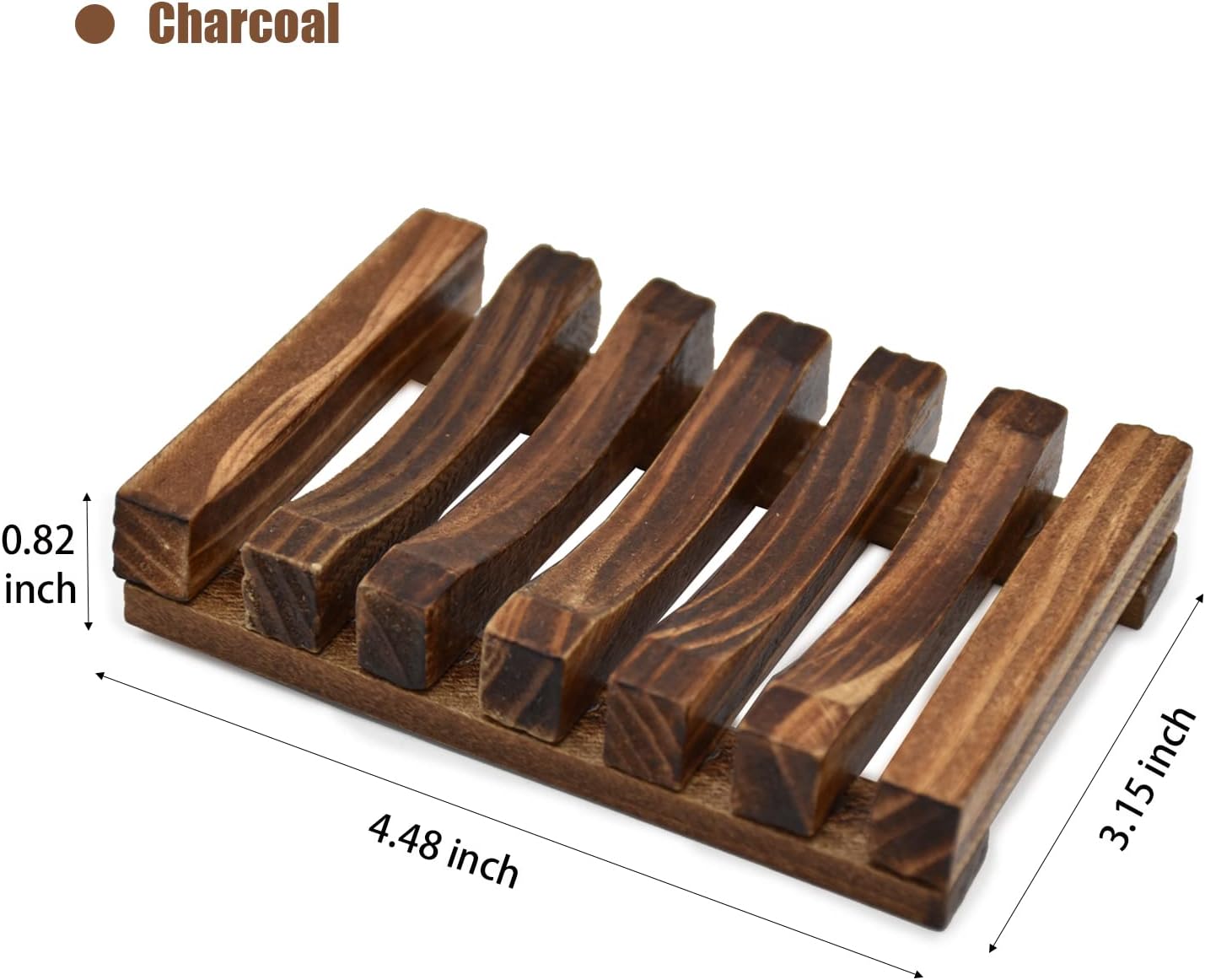 3 Pcs Natural Wooden Soap Dish Holder for Shower, Self Draining Soap Tray for Bathroom, Extend Soaps Life and Keep Dry - Image 5