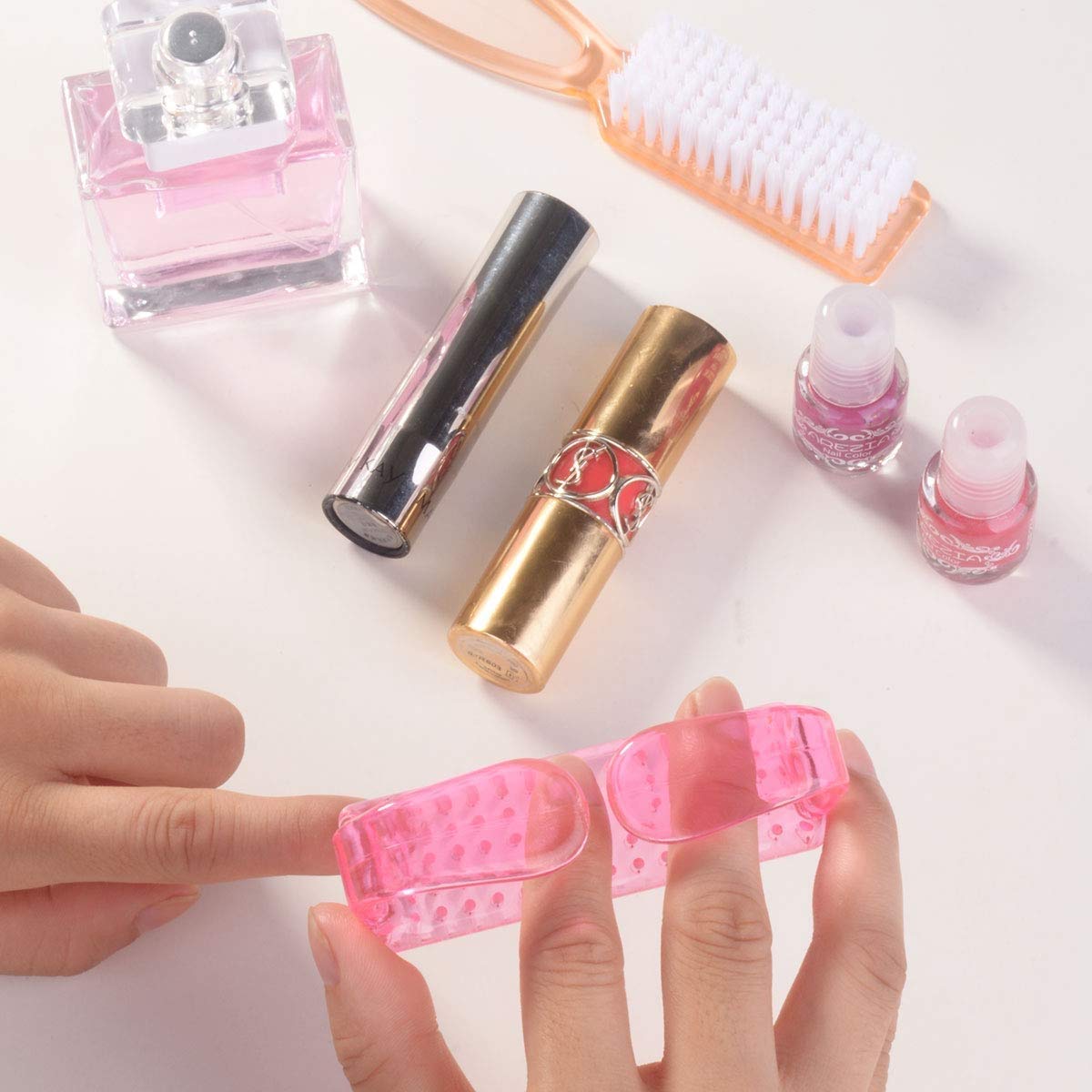 4PCS Wide Tooth Detangling Comb, Large Hair Styling Comb for Curly, Hand Fingernail Scrub Cleaning Brushes for Toes and Nails Cleaner - Image 5