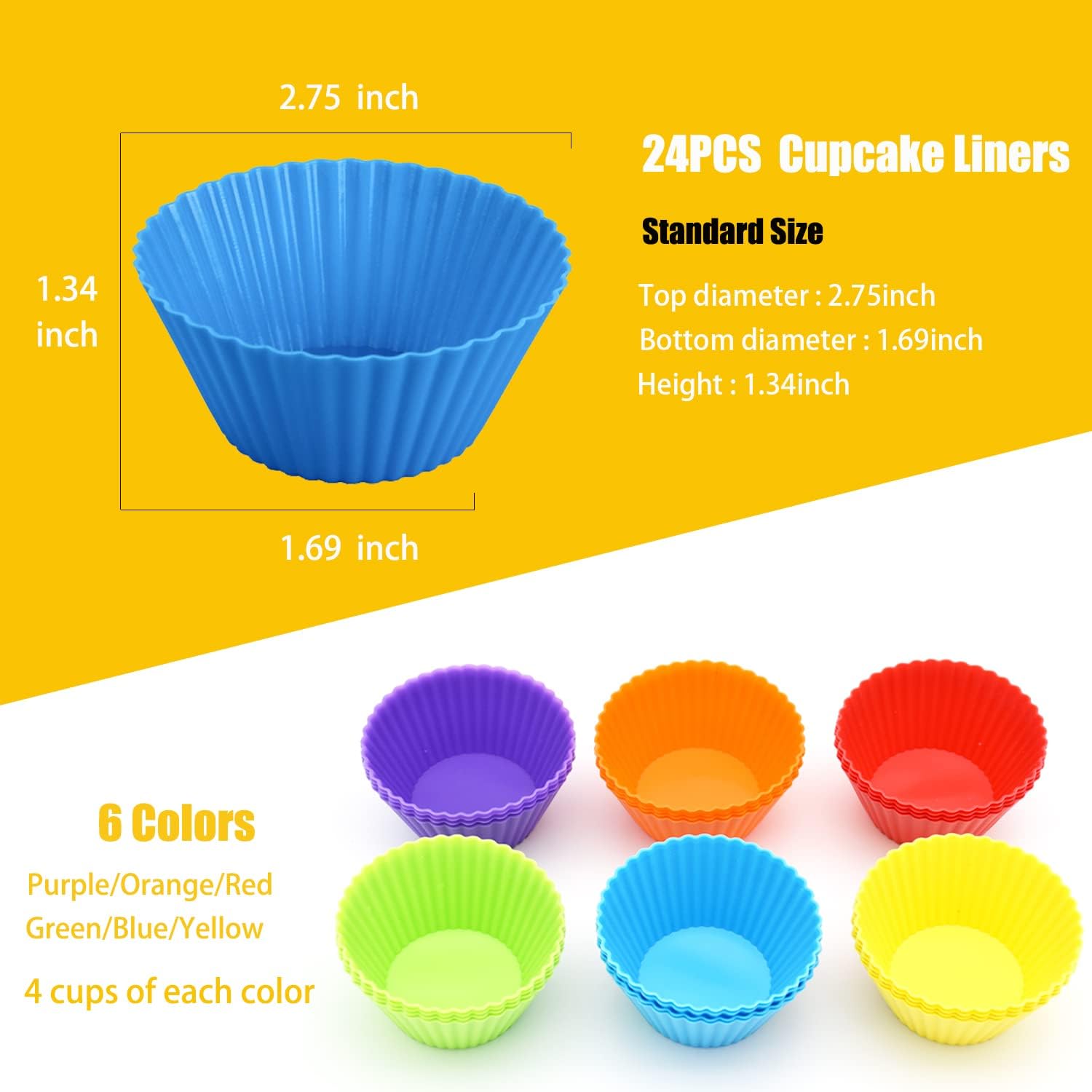 Cupcake Liners Standard Baking Cups Muffin Paper Cases - Image 4