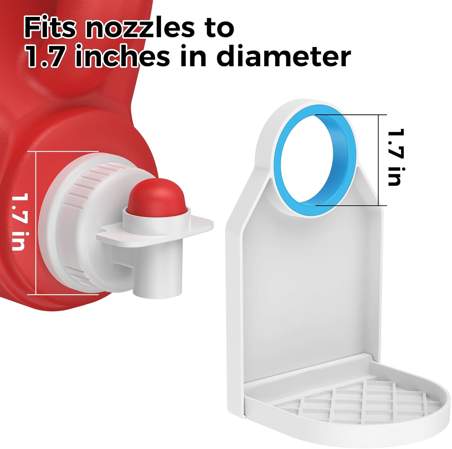 2 Pack Laundry Detergent Dispenser Cup Holder, Nozzle butt upgrade，Easily No More runny or Messy Laundry Detergent, Laundry Cup Holder and drip Tray Room Organizati and Storage - Image 5