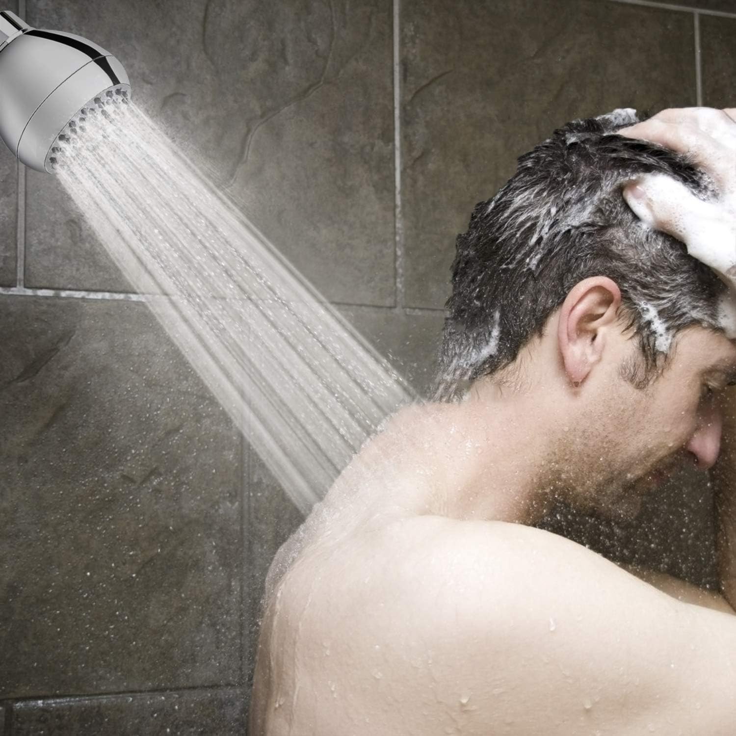High Pressure Shower Head 3 Inches Anti-clog Anti-leak Fixed Showerhead Chrome with Adjustable Swivel Brass Ball Joint for Relaxing and Comfortable Shower Experience - Image 6