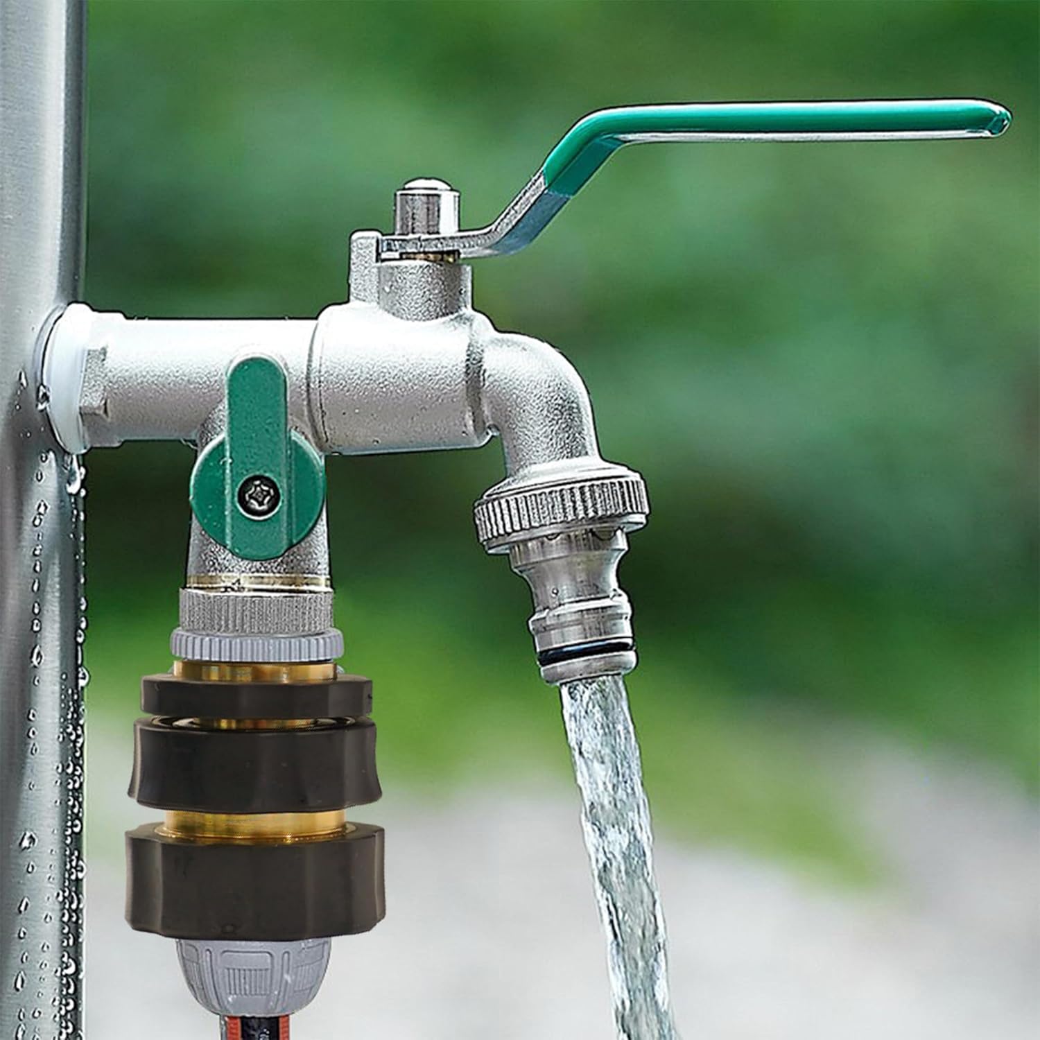 Garden Hose Quick Connector, 3/4 Inch Male and Female Garden Hose Fitting Quick Connector, 3 Female + 6 Male - Image 4