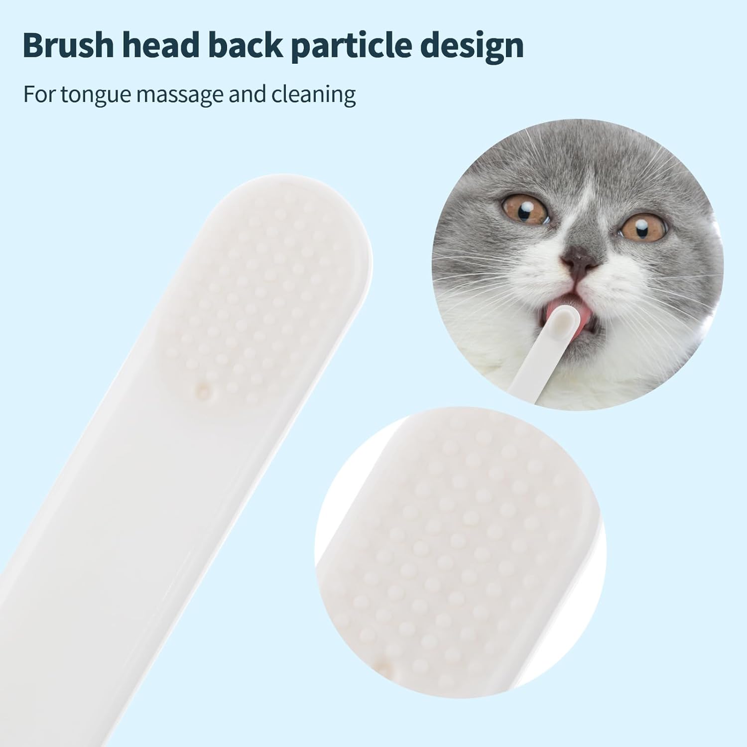 Petluno Small Dog & Cat Toothbrush 5 Set, Micro Nano Bristles to Clean pet Teeth Toothbrushes, Puppy Dogs Pet Tooth Cleaning Kit with Storage Box（White - Image 4